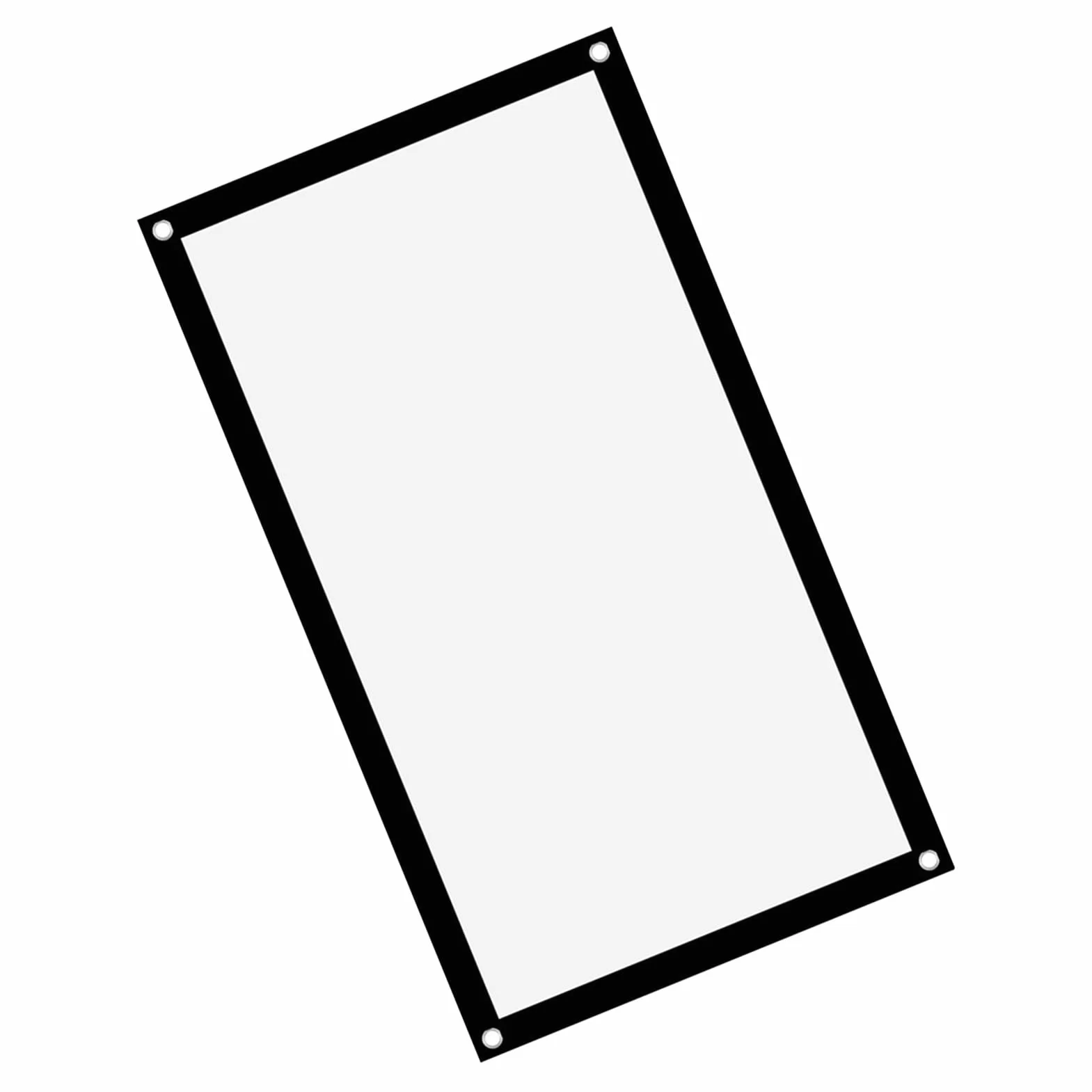 Ekran Projekcyjny, Pogrubienie 16: 9, Przenośna, Nie Gnieciona Miękka Biała Poliestrowa Kurtyna Projekcyjna, Ekran Projekcyjny, Obsługa Projekcji Dwustronnej) (40 cali)