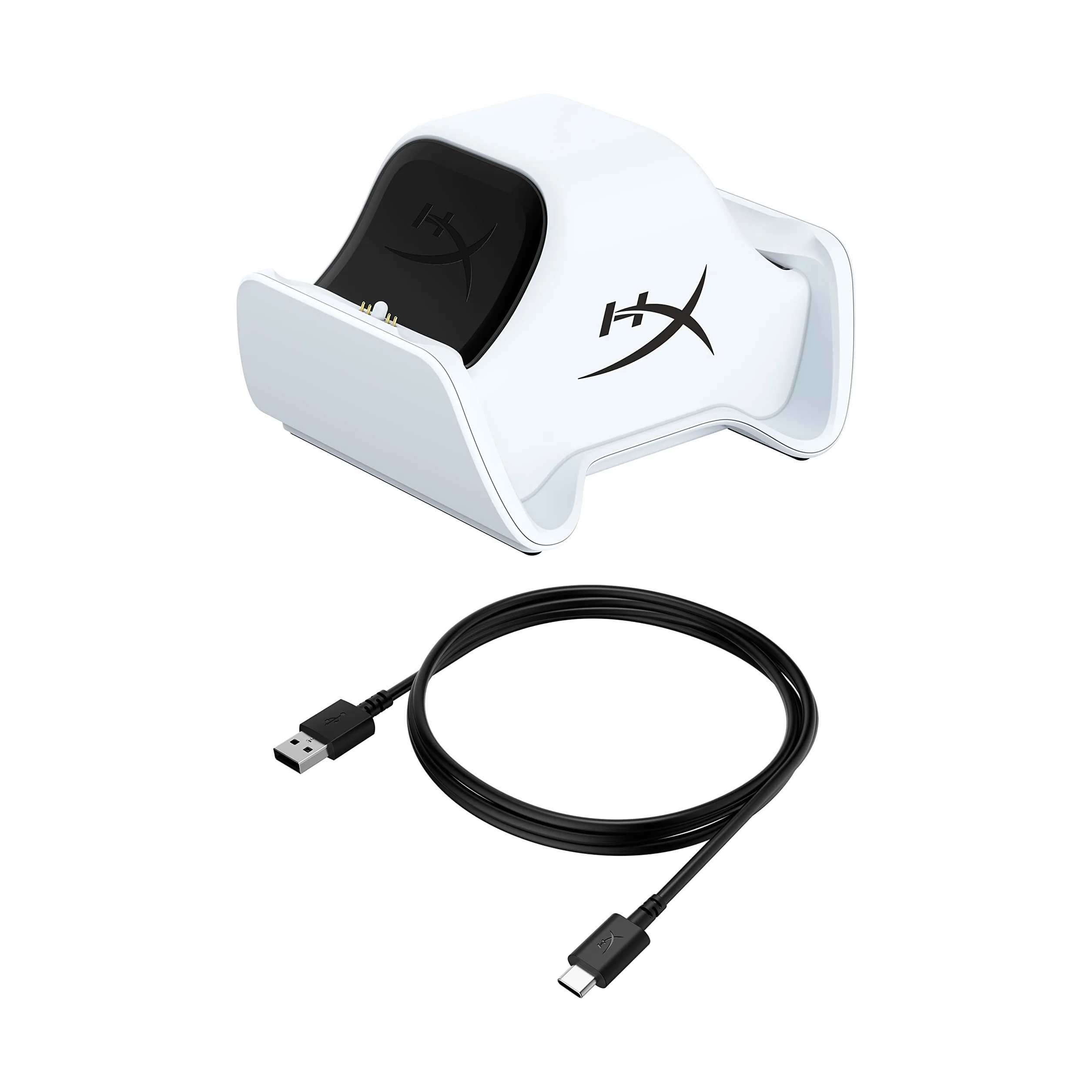 HyperX ChargePlay Duo stacja ładująca do kontrolerów PlayStation 5 DualSense, podstawa ważona, kabel USB-C