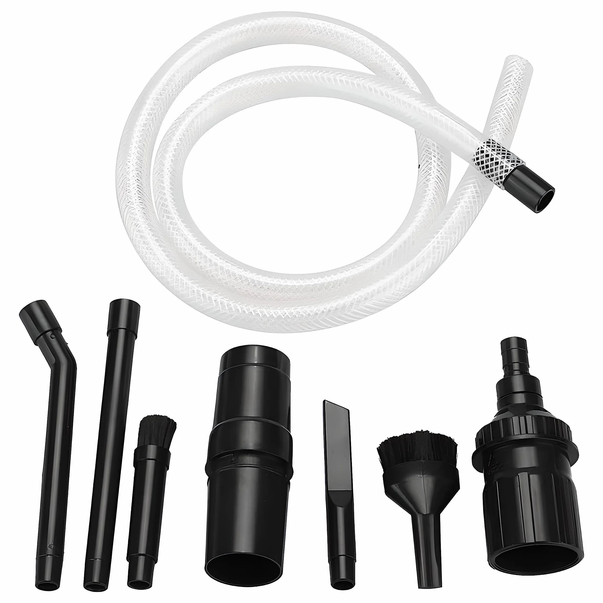 Retoo 8 sztuk zestaw dysz do odkurzacza, uniwersalny zestaw do czyszczenia 10 mm, ssawka szczelinowa, dysza do materaca, długa i krótka odkurzacza na sucho, ssawki samochodowej, pasuje do Kärcher