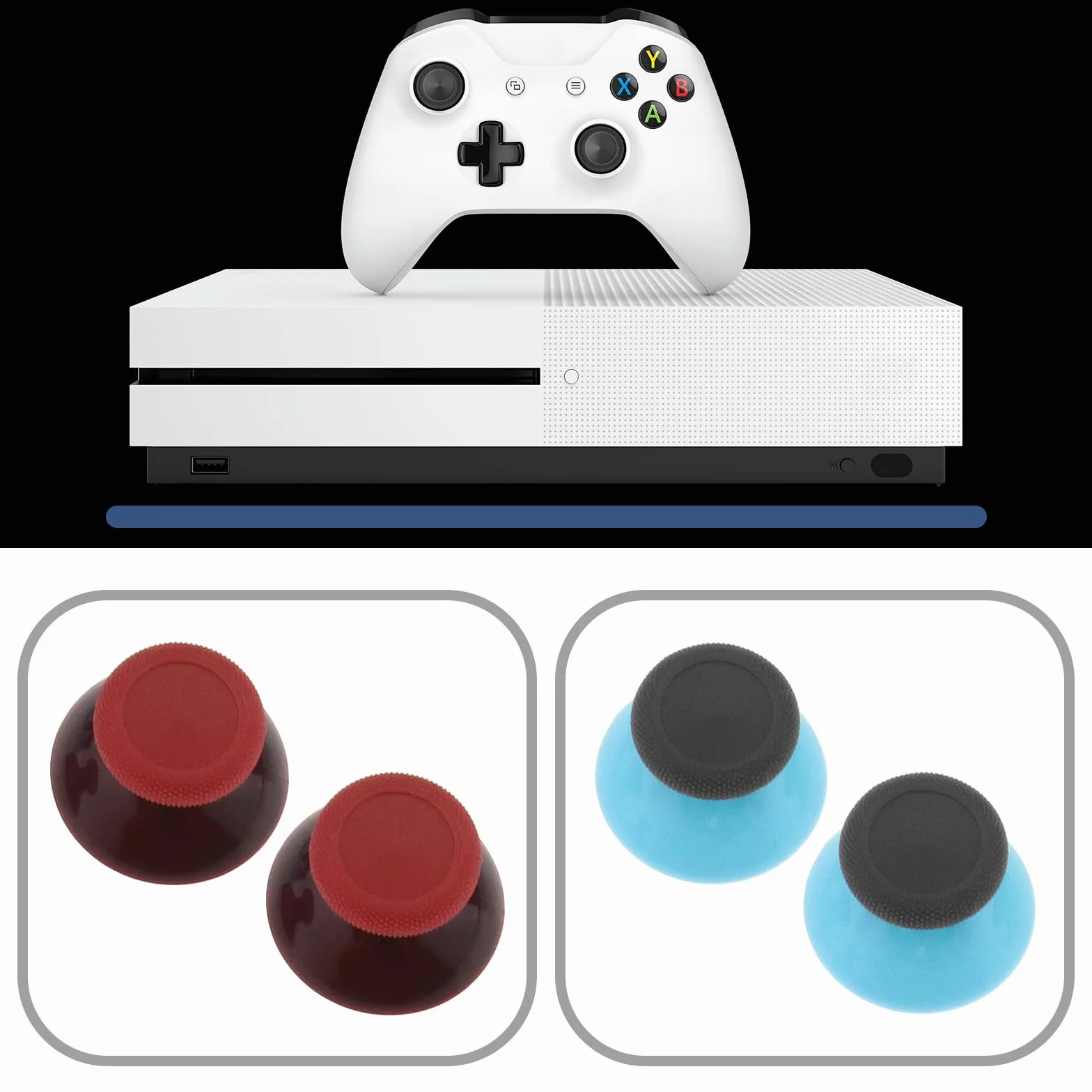 5 par pałeczek na kciuki kompatybilne z Xbox One, kompatybilne z kontrolerami Xbox Series X/S, analogowe przyciski, kontroler joysticka, zamiennik
