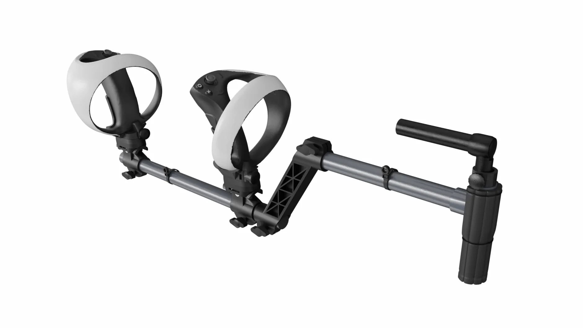 VR Gunstock do Playstation VR2, kompatybilny z PSVR2 kontrolerami dla lepszej stabilności i lekkiego magnetycznego adaptera PlayStationVR2 (czarny)