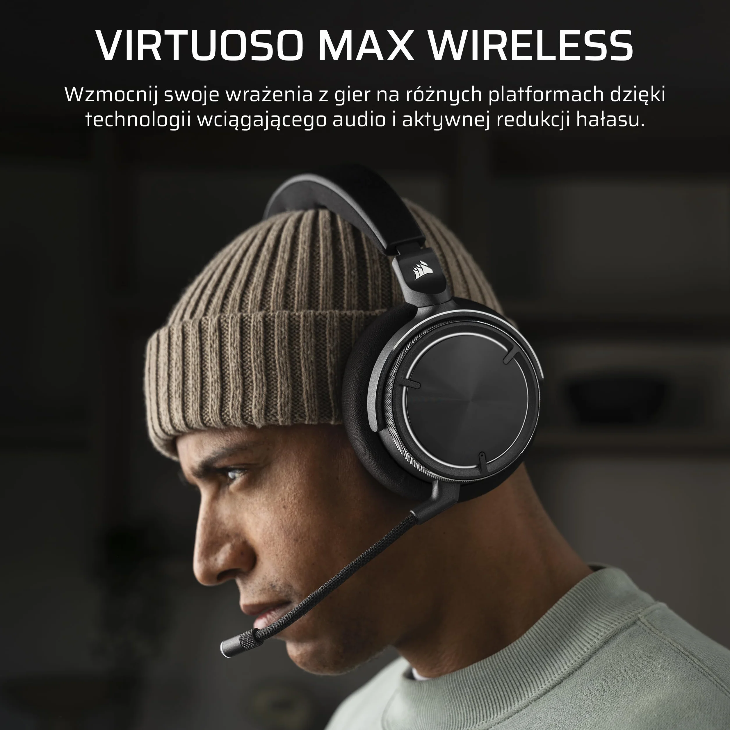 Auricolari con Microfono Gaming Corsair VIRTUOSO MAX Nero