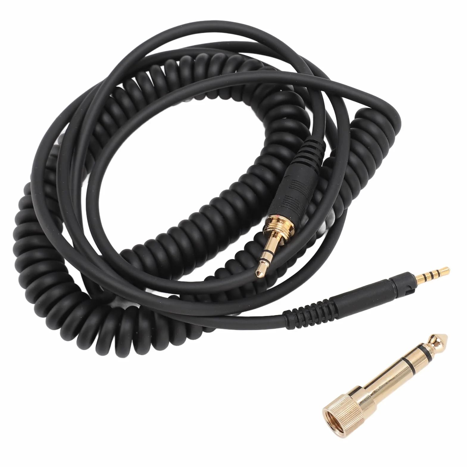 Zwinięty Kabel Audio do Słuchawek HD598 HD598Cs, 2,5 Mm do 3,5 Mm 6,35 Mm z wtyczką męską Kabel Aux do Słuchawek HD599 HD569 HD579 HD558 HD518, od 4 Stóp do