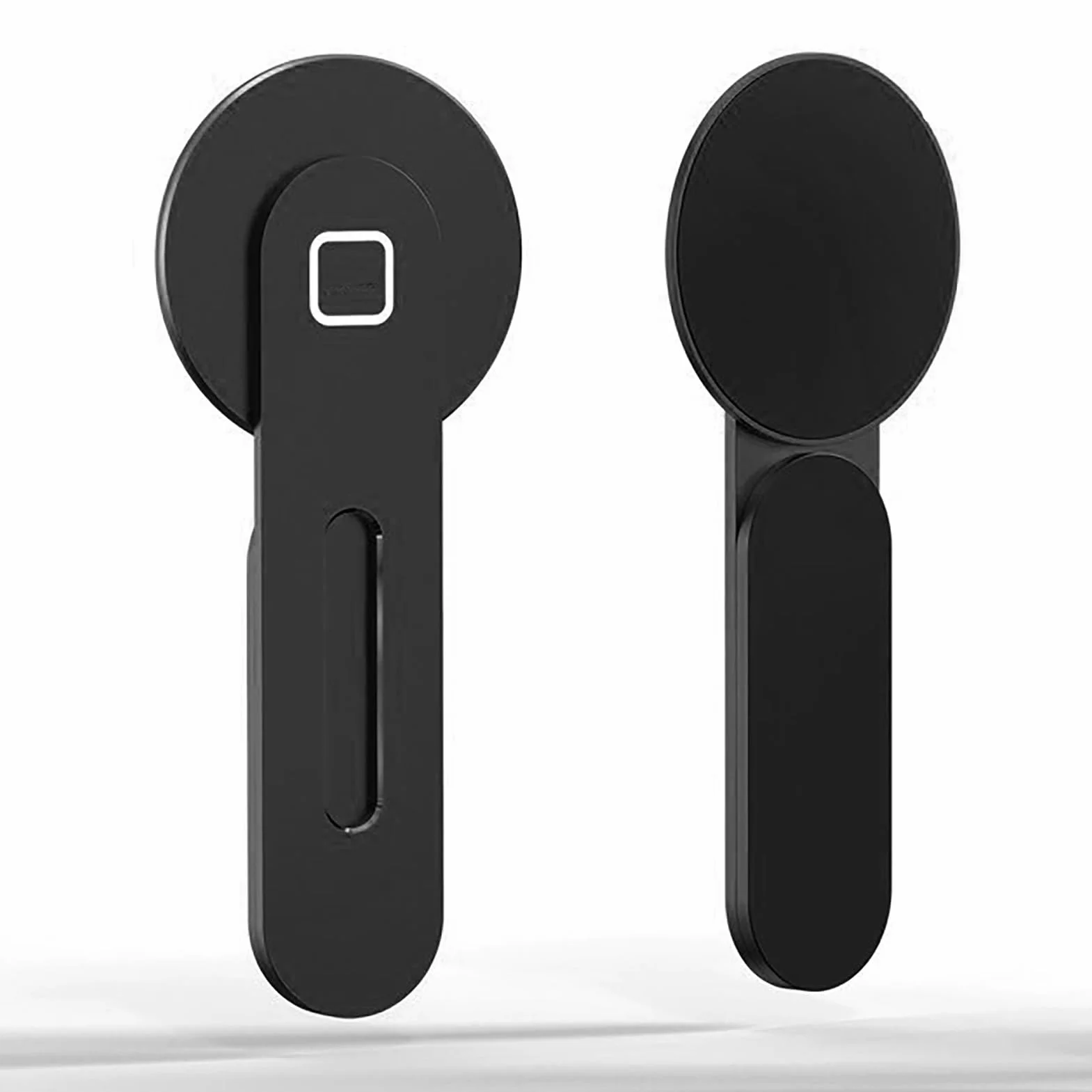 Changor Uchwyt na Telefon do Laptopa Silna Siła Magnetyczna do Telefonu z Systemem IOS 12 13 Boczny Uchwyt na Telefon ze Stopu Aluminium do Użytku Domowego i Biurowego (Czarny)