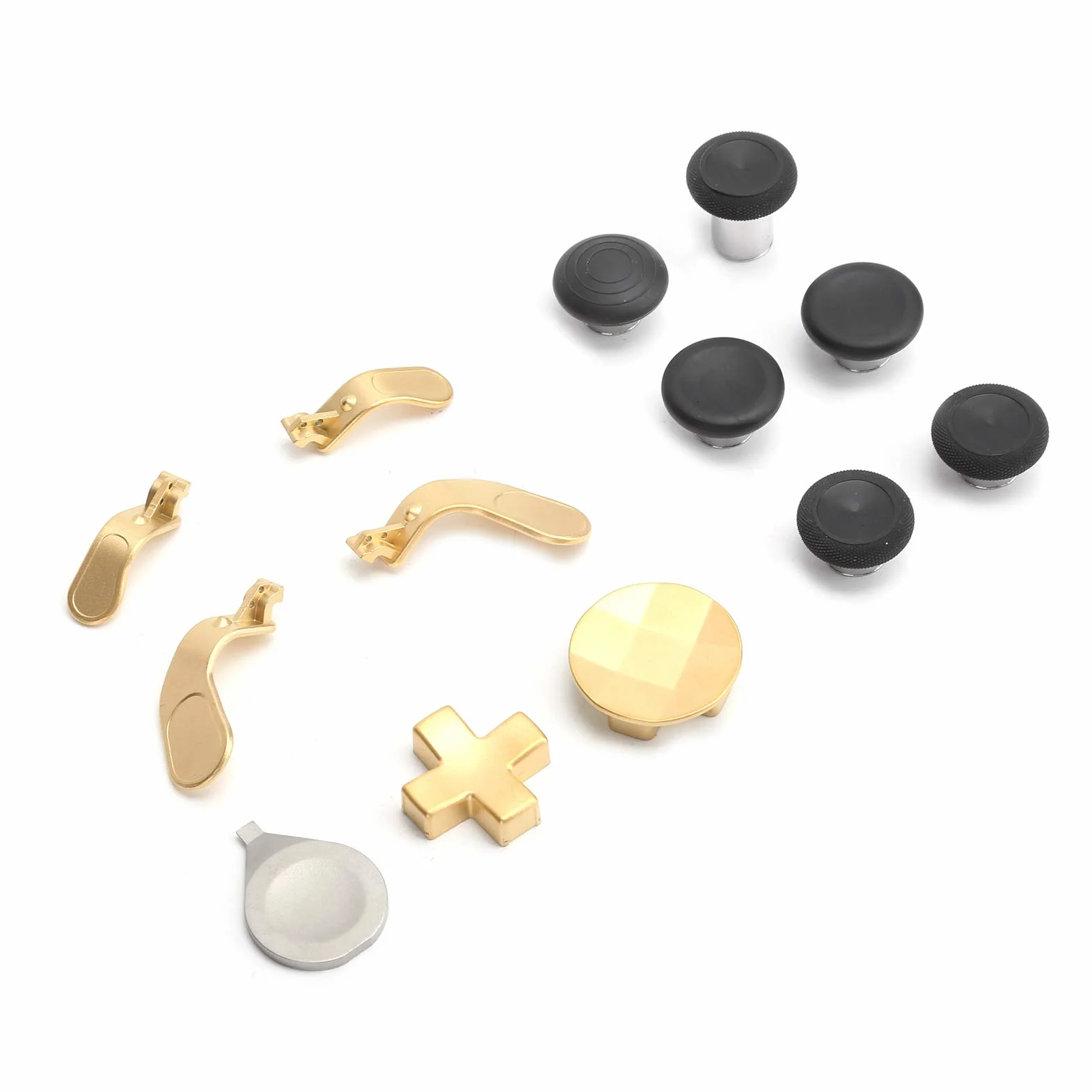 Wymienne Drążki 13 w 1 do Xbox One Elite Series 2, Gamepad Swap Joysticks Paddles Akcesoria do Kontrolera Xbox One Elite Series 2(złoto)