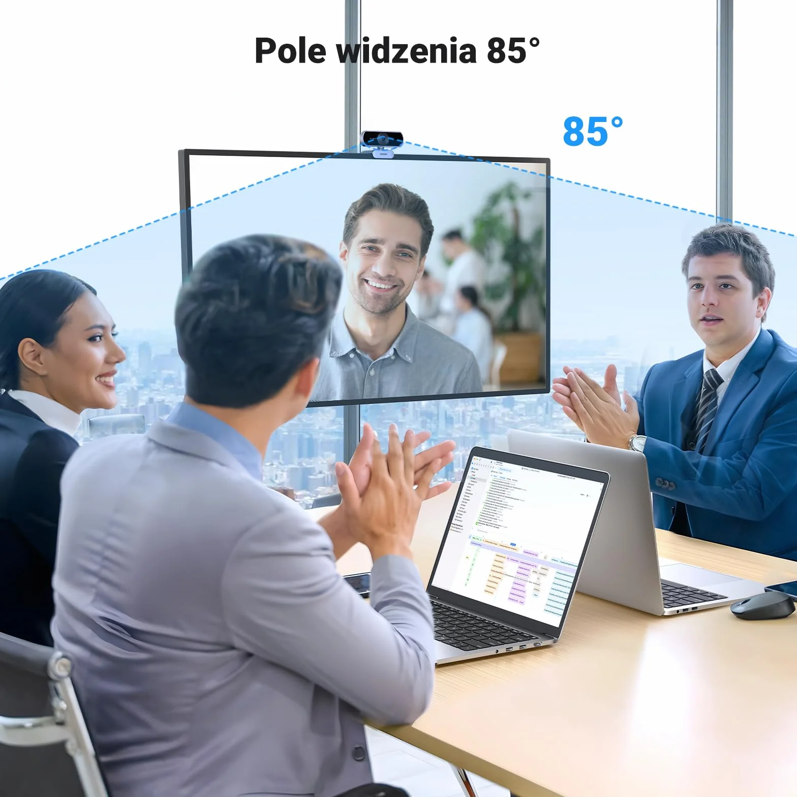 UGREEN USB Kamera internetowa Full HD 1080P/30fps do komputera, kamera internetowa z mikrofonem, czysty dźwięk stereo, automatyczna korekcja światła