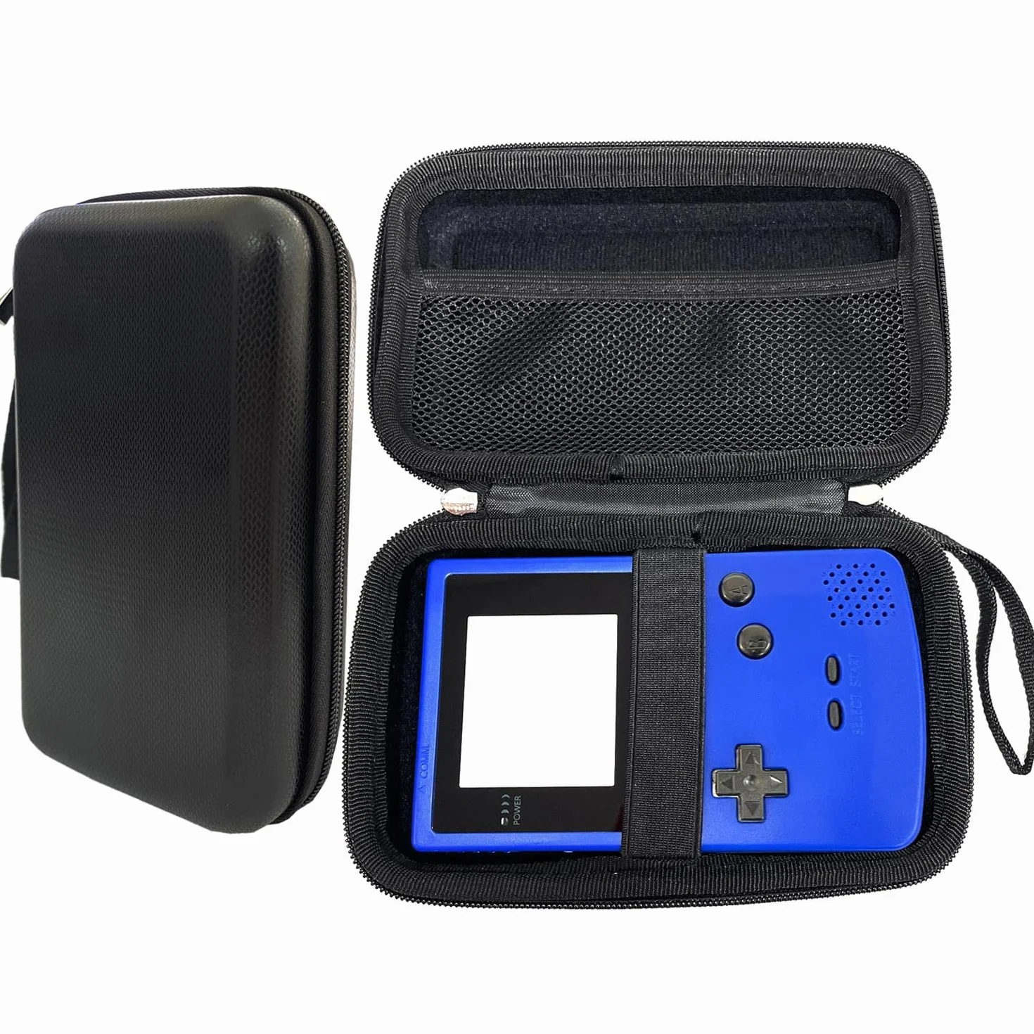 Etui na Game Boy Color Konsolę, Twarde Torba Podróżna Case na Game boy Advance GBC GBA GBP, 2,5" Dysk Twardy, Kable i Akcesoria (czarny)