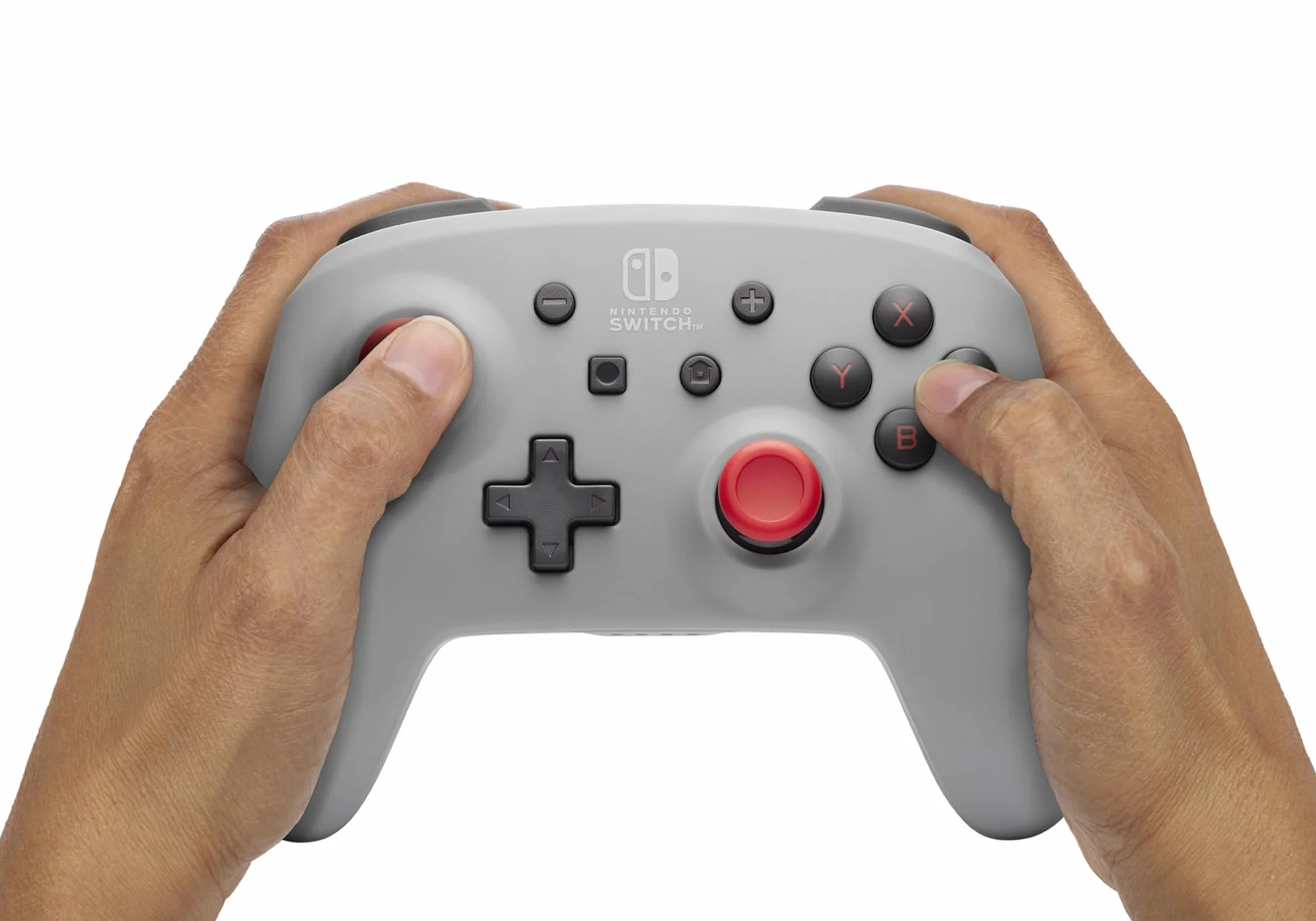 Kontroler bezprzewodowy PowerA do Nintendo Switch - Szary Retro, Switch - model OLED, Switch Lite, Gamepad, kontroler do gier, kontroler Bluetooth, sterowanie ruchem, oficjalna licencja