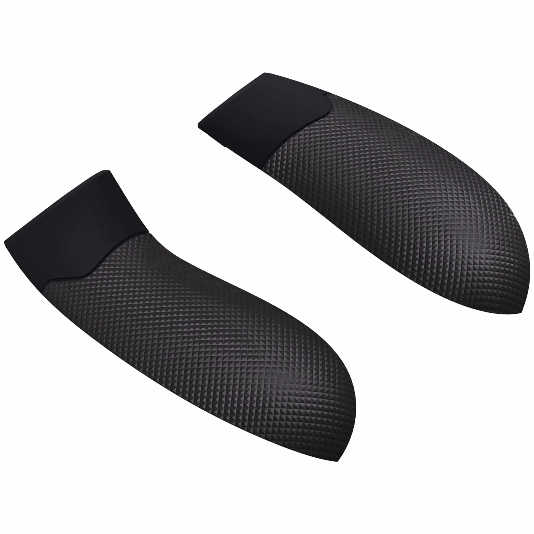 eXtremeRate Czarny Performance Gumowane Uchwyty Wymiana Back Panels dla Xbox Series X/S Controller, Antypoślizgowe Szyny Boczne z Teksturą Diamentową Uchwyty dla Xbox Core Controller - Controller Nie Jest Wliczony W Cenę