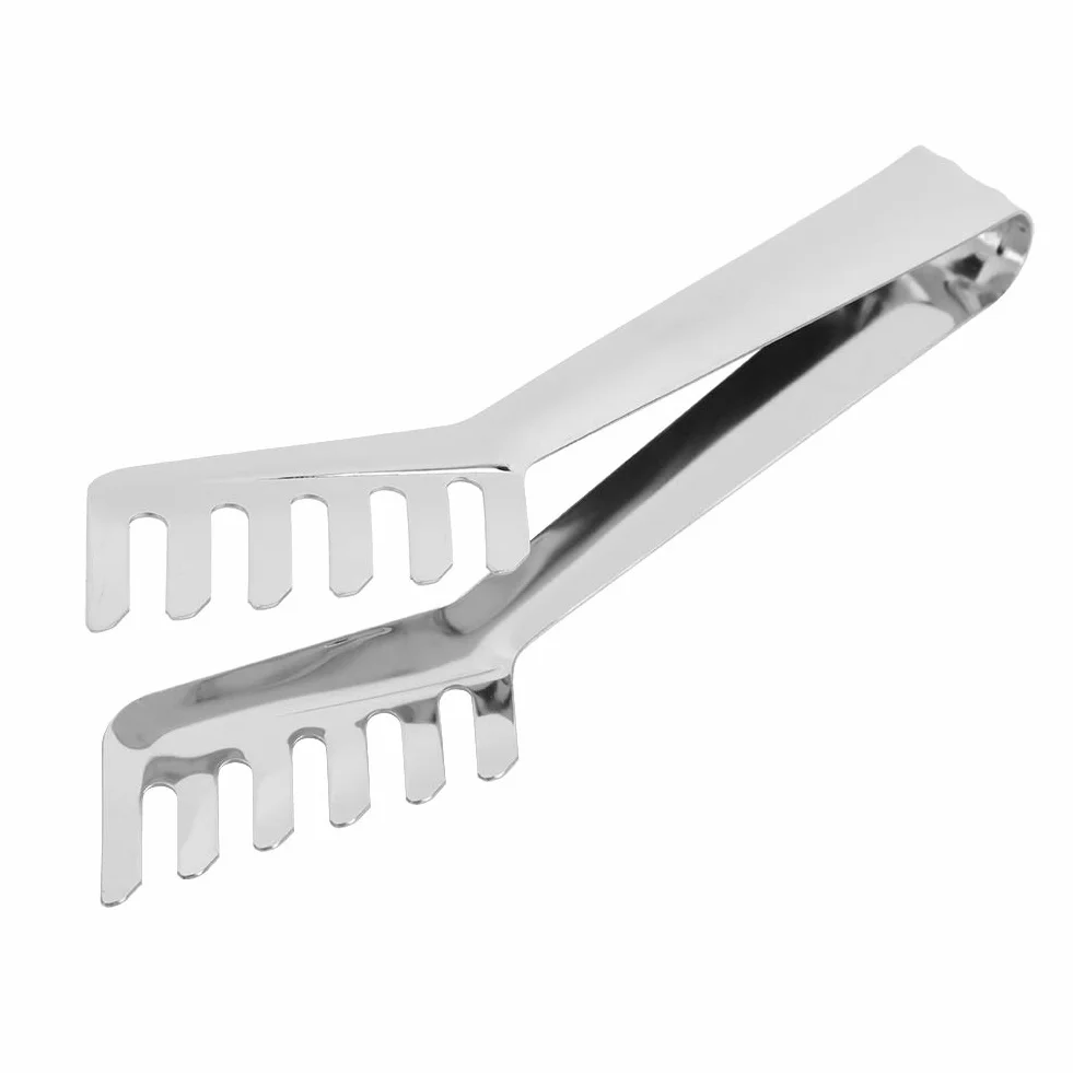 Nikou Szczypce do makaronu, szczypce do spaghetti, stal nierdzewna, szczypce do makaronu w kształcie grzebienia, szczypce do chleba, szczypce do chwytania spaghetti, Tong, sztućce, makaron, klips do