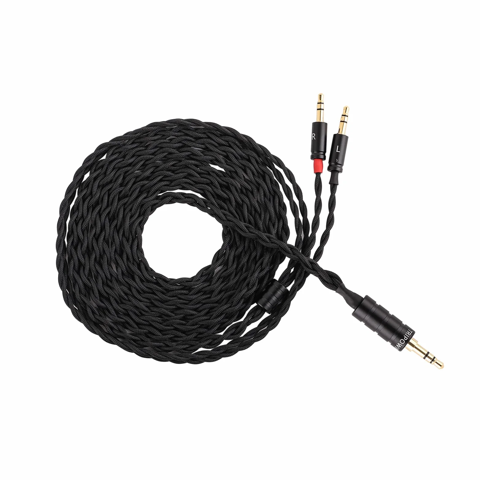 Linsoul Tripowin Nova Kabel do słuchawek do monitora, przewód do słuchawek nausznych, 4-żyłowy, srebrna folia/hybrydowy kabel OCC, 2 m, podwójny kabel 3,5 mm do 4,4 mm/3,5/XLR, dla audiofilów (3,5 mm