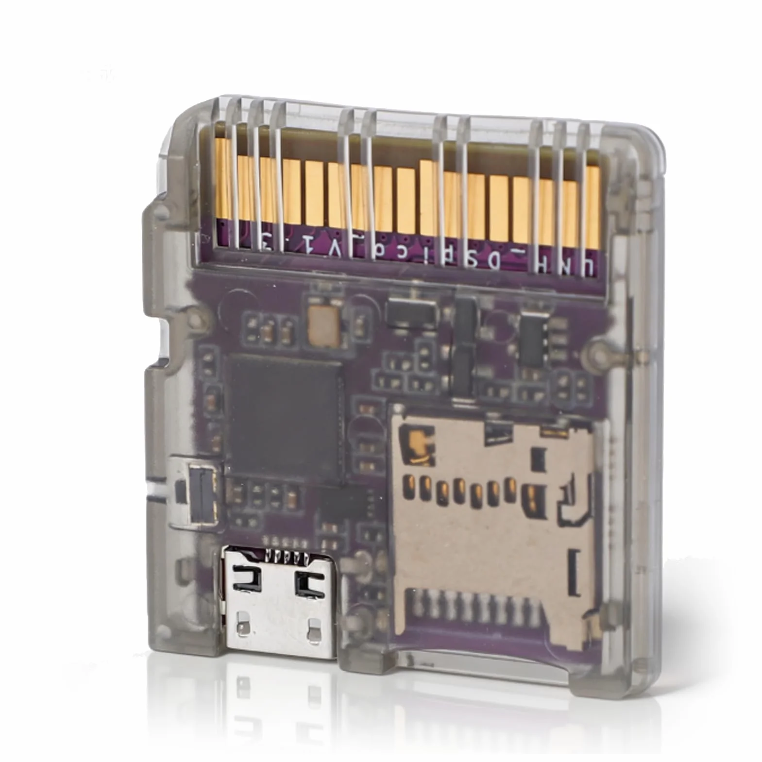 Karta Flash DSPico DS do NDS DSi 3DS 2DS, Zasilana Przez MCU RP2040, kartridż z grą Open Source do Aktualizacji R4 z 6MB/s, Trybem DS i obsługą Programu Uruchamiającego Pico (Przezroczysta