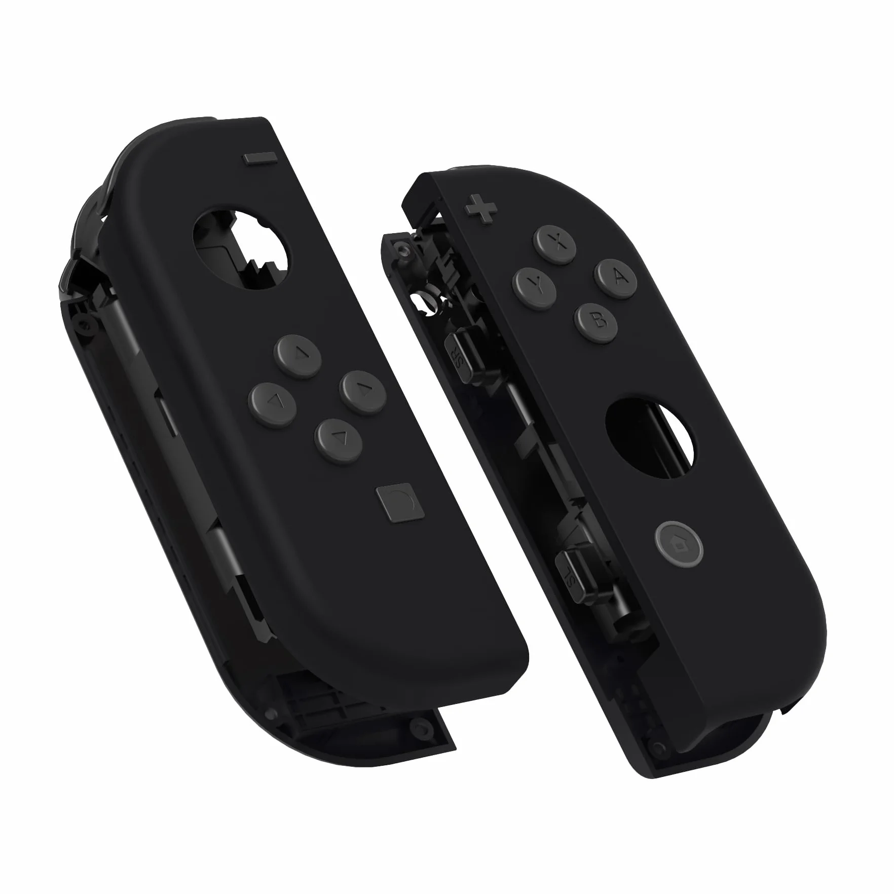 eXtremeRate Soft Touch Grip Czarny Handheld Controller Housing z Pełnym Zestawem Przycisków, DIY Wymiany Shell Case dla Switch & Switch OLED Model – Console Shell Nie Jest Wliczona W Cenę