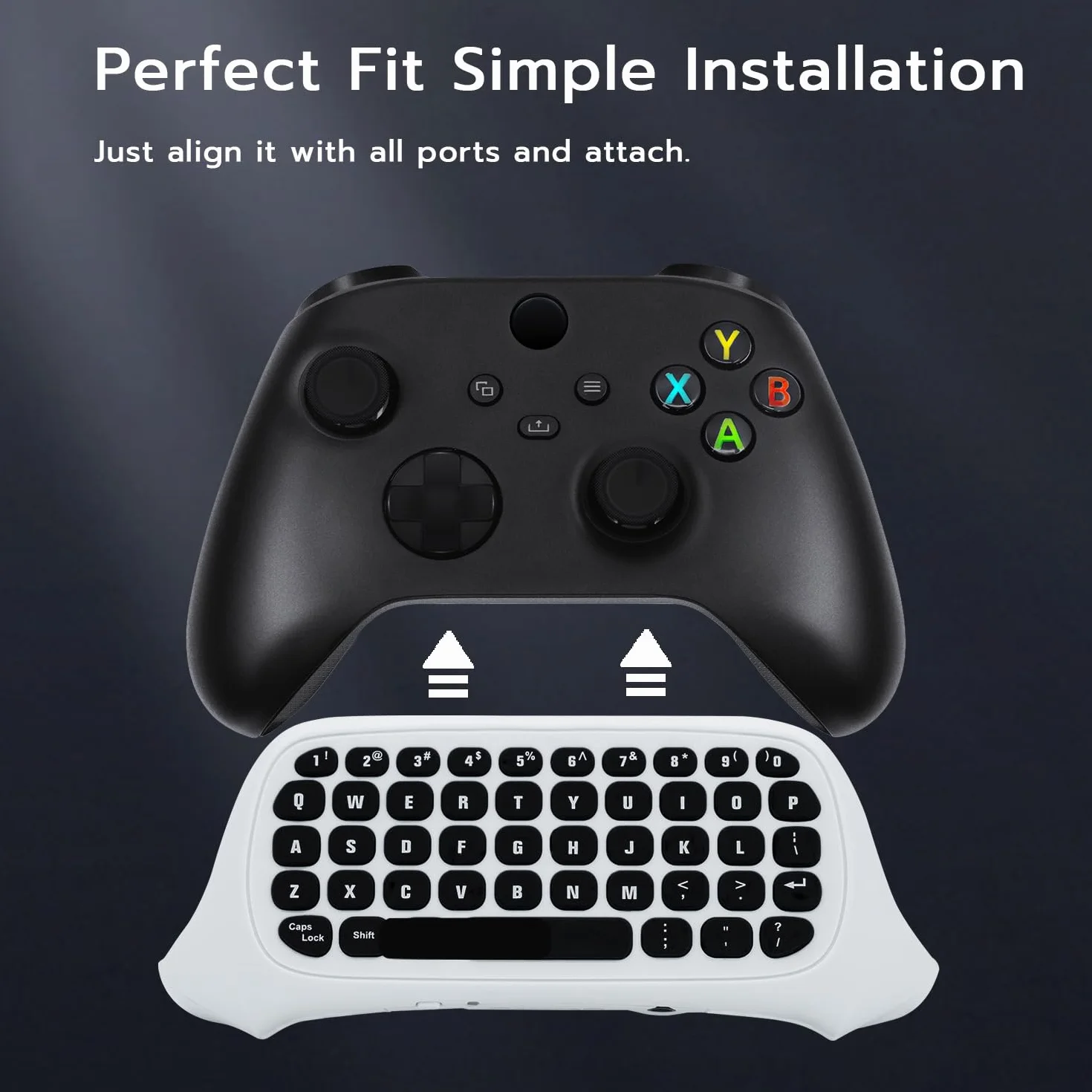 Mcbazel 2.4G Wireless Handheld Keyboard Mini Controller for Xbox Series X/Series S/Xbox One Slim/Xbox One S/Xbox One X Controller Support for 3.5mm audio jack
