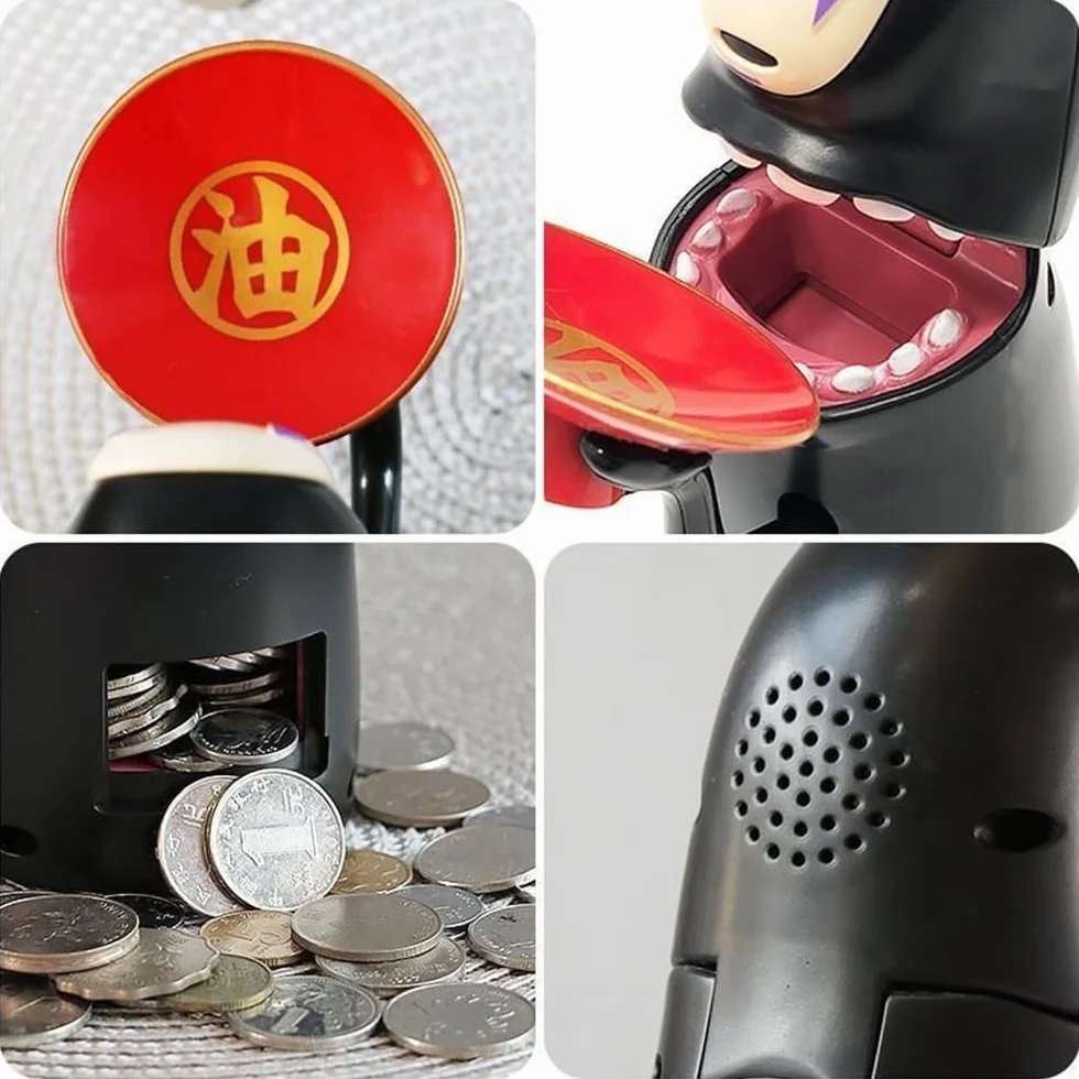 Mineup Skarbonka dla Dzieci, Cyfrowa Skarbonka z Efektami Dźwiękowymi, Anime Kawaii Skarbonka, Automatyczne Zamykanie, Skarbonka w Kształcie Świnki, Prezent dla Dzieci i Dorosłych