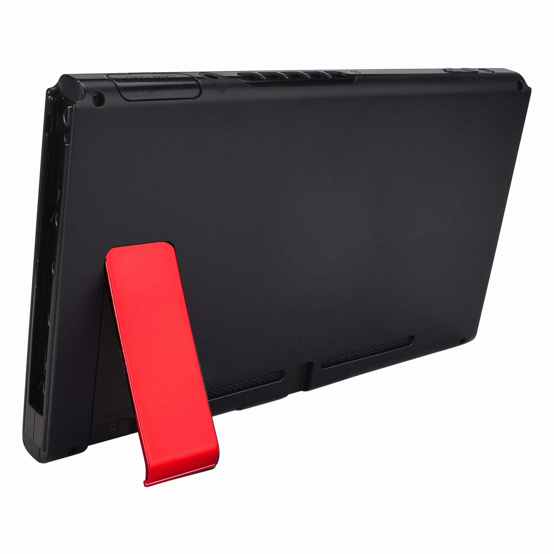 eXtremeRate 2 Zestaw Chrom Czerwony Wymiana Podpórka dla Nintendo Switch Konsoli, Back Bracket Holder Kick Stand dla Nintendo Switch Konsoli - Konsola Nie Jest Wliczona W Cenę