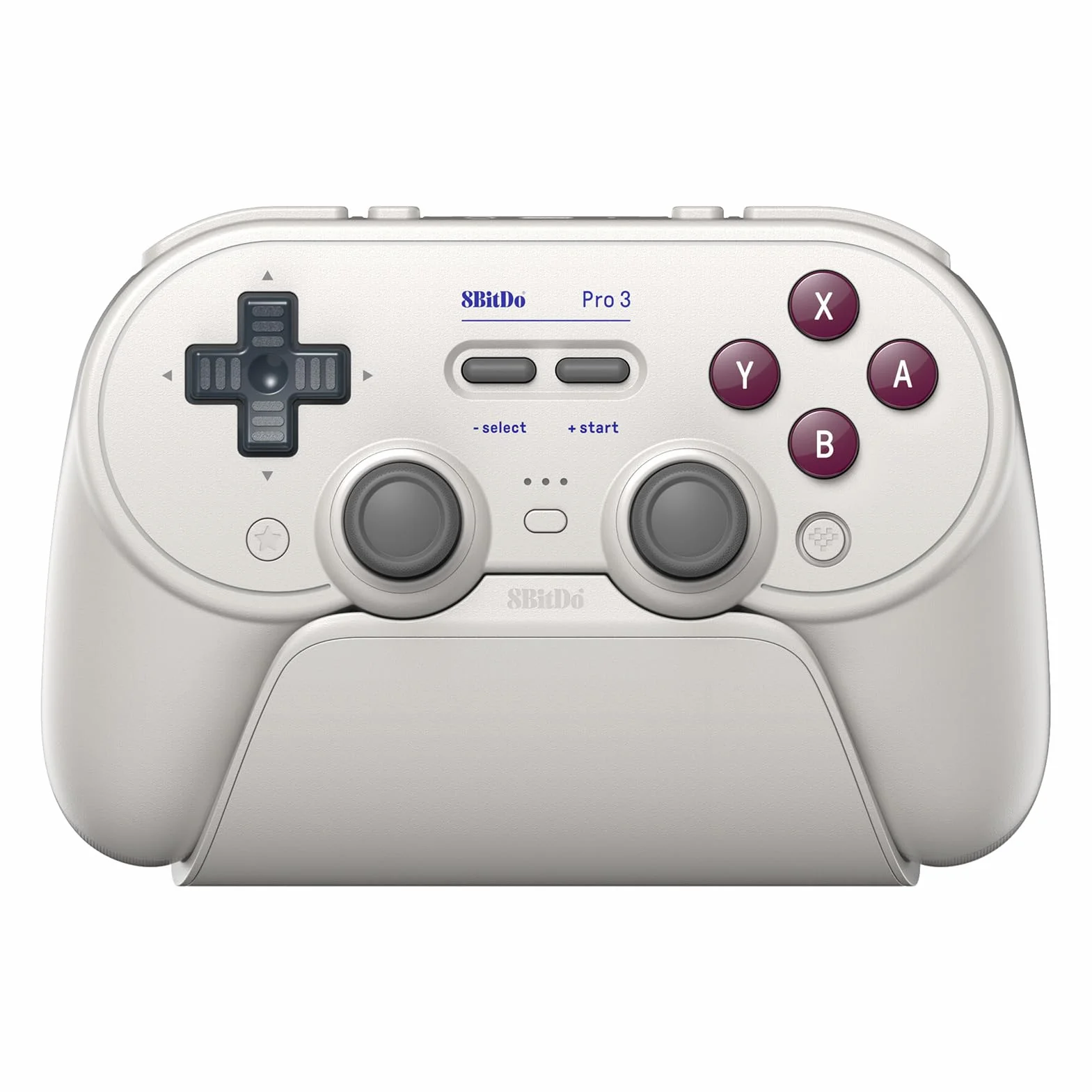 8BitDo Pro 3 Kontroler Bluetooth do Switch/Switch 2 – TMR Joysticki, wymienne przyciski ABXY, przyciski Pro Back, stacja ładująca, wyzwalacze Halla, do Windows, Apple, SteamOS, Android (G Classic)