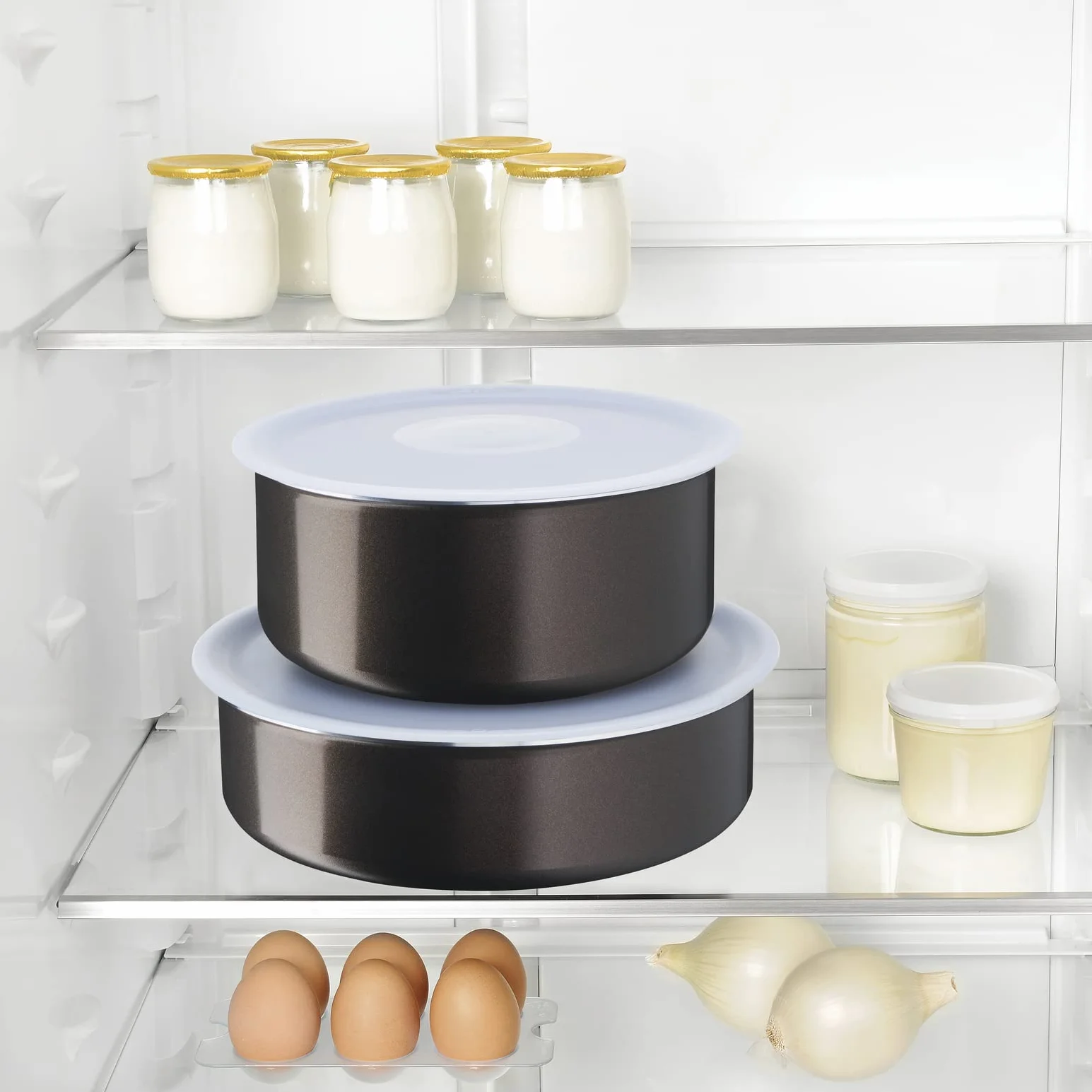 Tefal Ingenio Easy Plus Zestaw 2 Patelni, Aluminium Z Powłoką Nieprzywierającą, Czarny, 24/28 cm