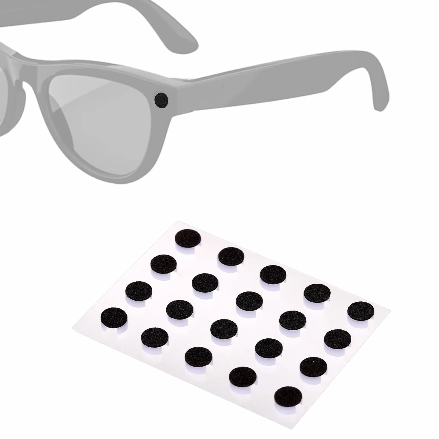 20szt Inteligentne Okulary LED Blokadą Światła, Niska Przyczepność Wielokrotnego Użytku Naklejki Blokujące Światło Inteligentnych Okularów Akcesoria do Meta Gen 2/Skyler/Headliner/Meta HSTN