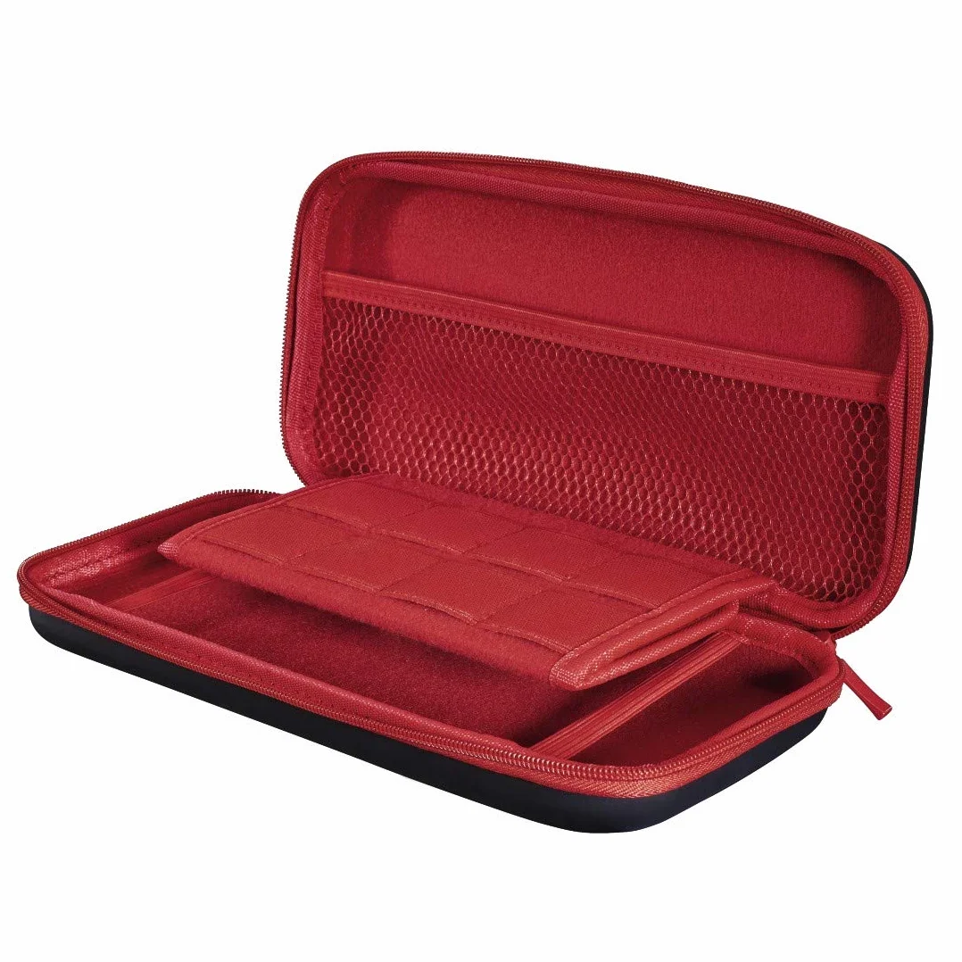 Hama zestaw do Nintendo Switch (etui + szkło hartowane + nakładki, pokrowiec, futerał, konsola, 3 w 1) czarne czerwone