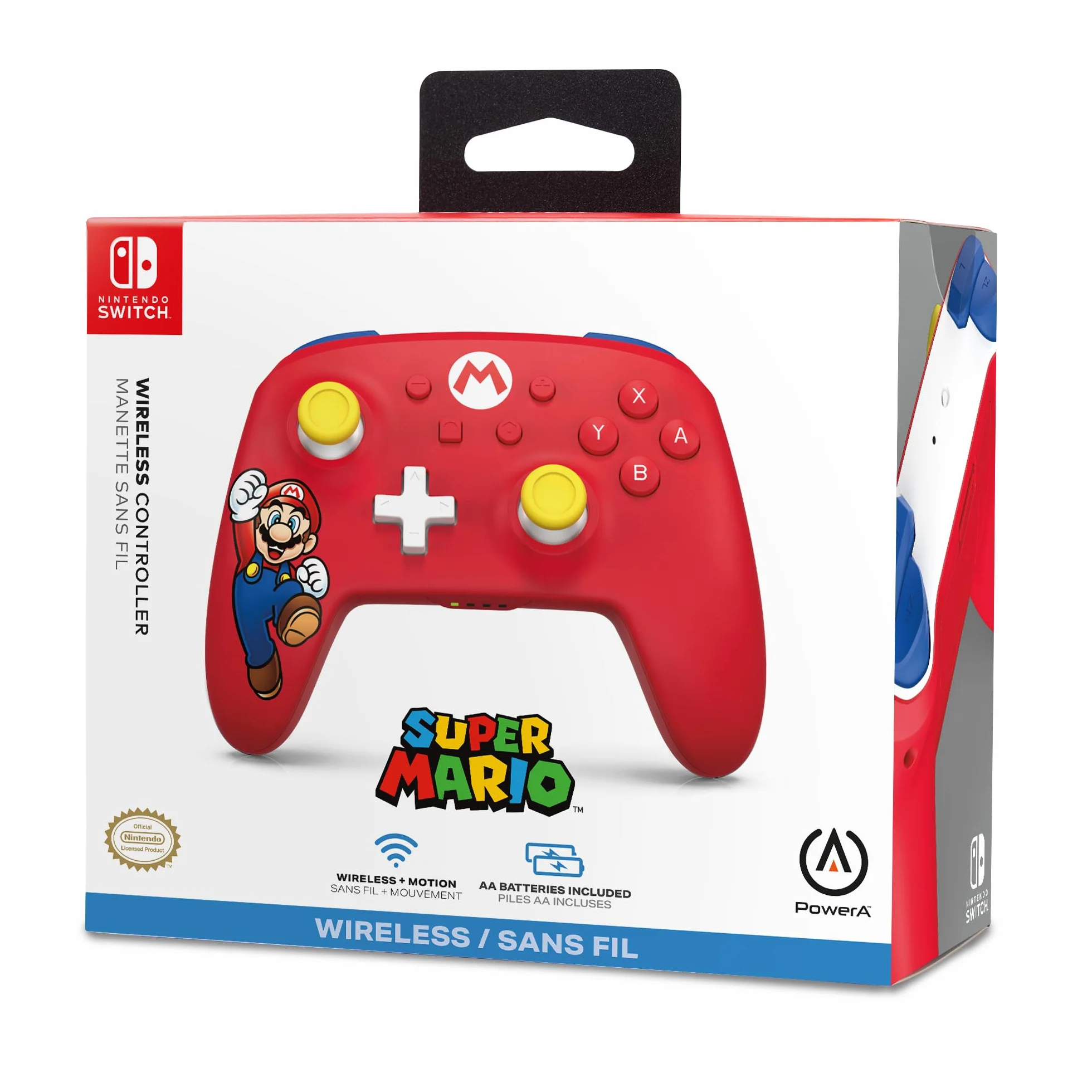 PowerA Kontroler Bezprzewodowy Nintendo Switch Mario Joy OLED Lite Gamepad Bluetooth
