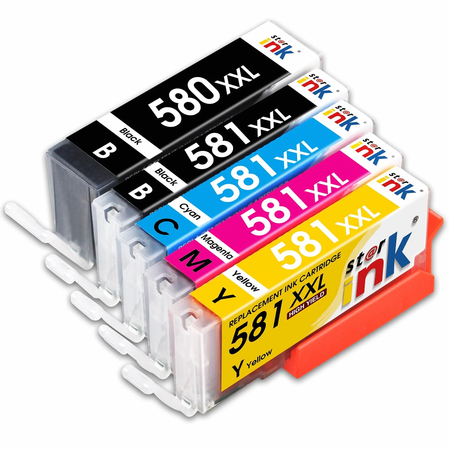 Starink CLI-581 PGI-580 XXL kartridże do Canon 581 XXL do Canon TR8550 kartridże do drukarek Canon Pixma TR 8550, TS705, TS6350, TS8350, TS8250, TS6150, TR7550, TS9550, TS6151, TR8881, TR888150 500