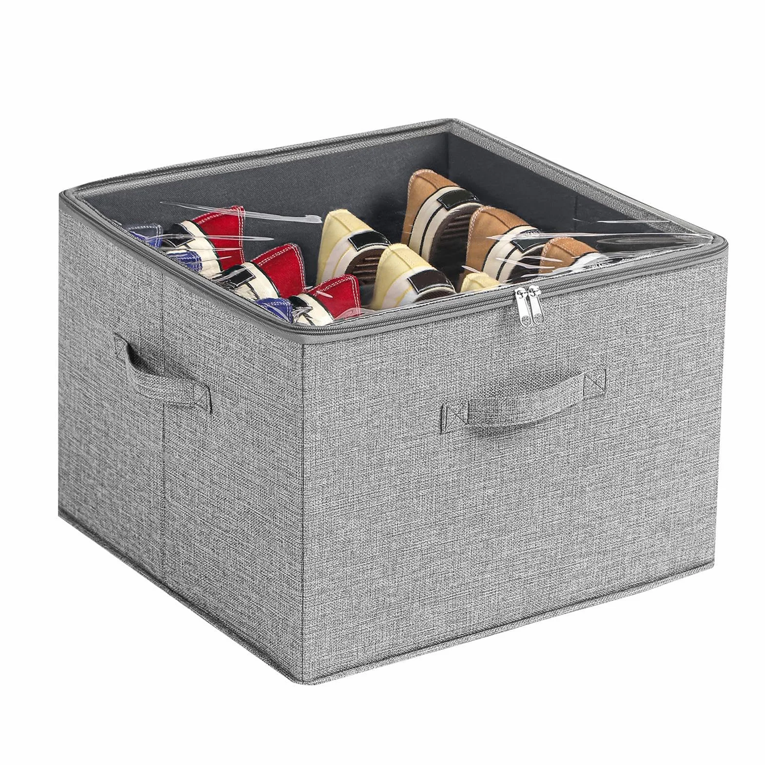 Rega? na buty, organizer do przechowywania butów, organizer na buty, pojemniki do przechowywania pude? na buty i sk?adane pojemniki do przechowywania butów z dolnym podparciem, oszcz?dzaj?cy miejsce