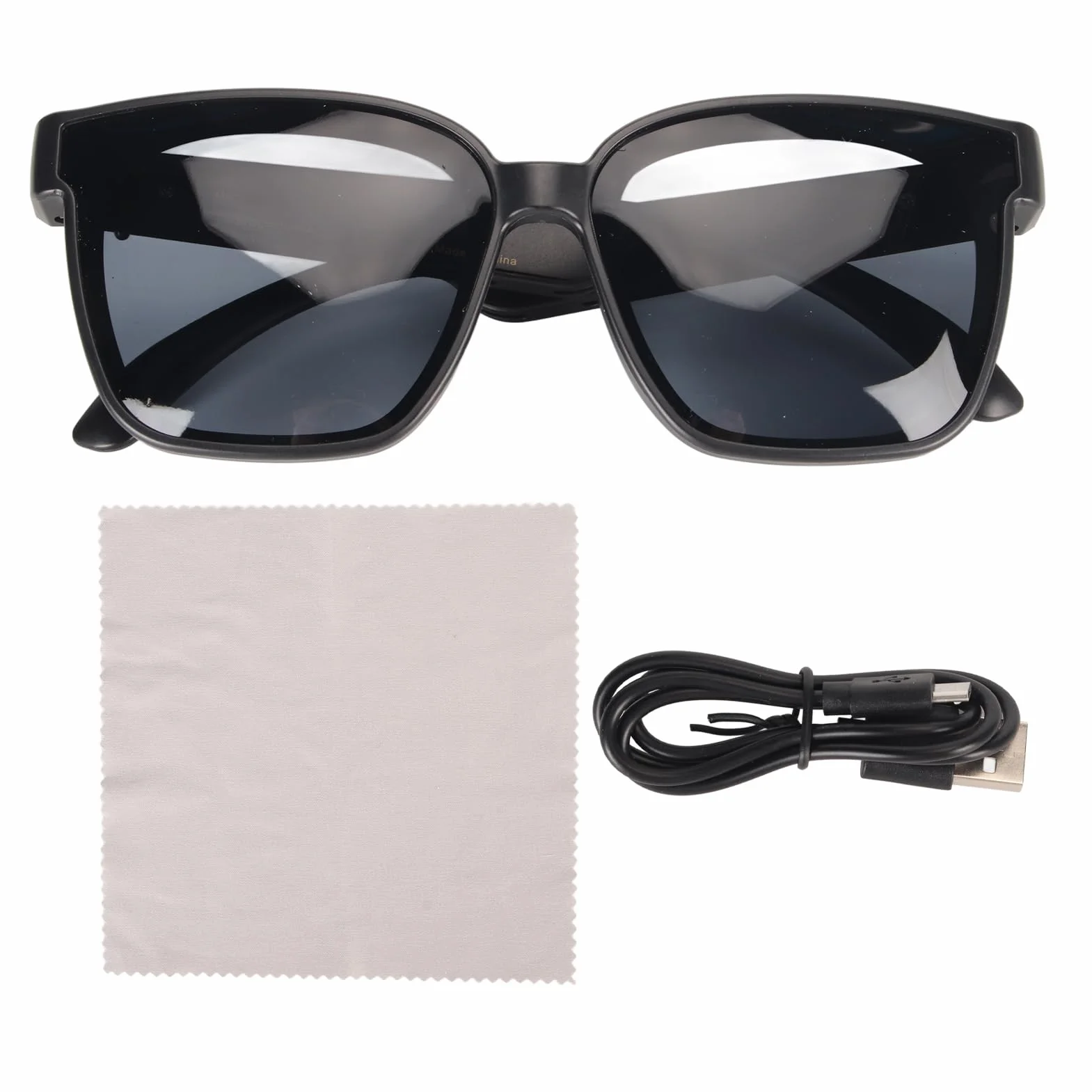 Inteligentne Okulary, Okulary Przeciwsłoneczne Bluetooth 5.0 Audio z Otwartymi Słuchawkami Dousznymi, Bezprzewodowe Okulary Przeciwsłoneczne Bluetooth do Smartfonów, Tabletów,