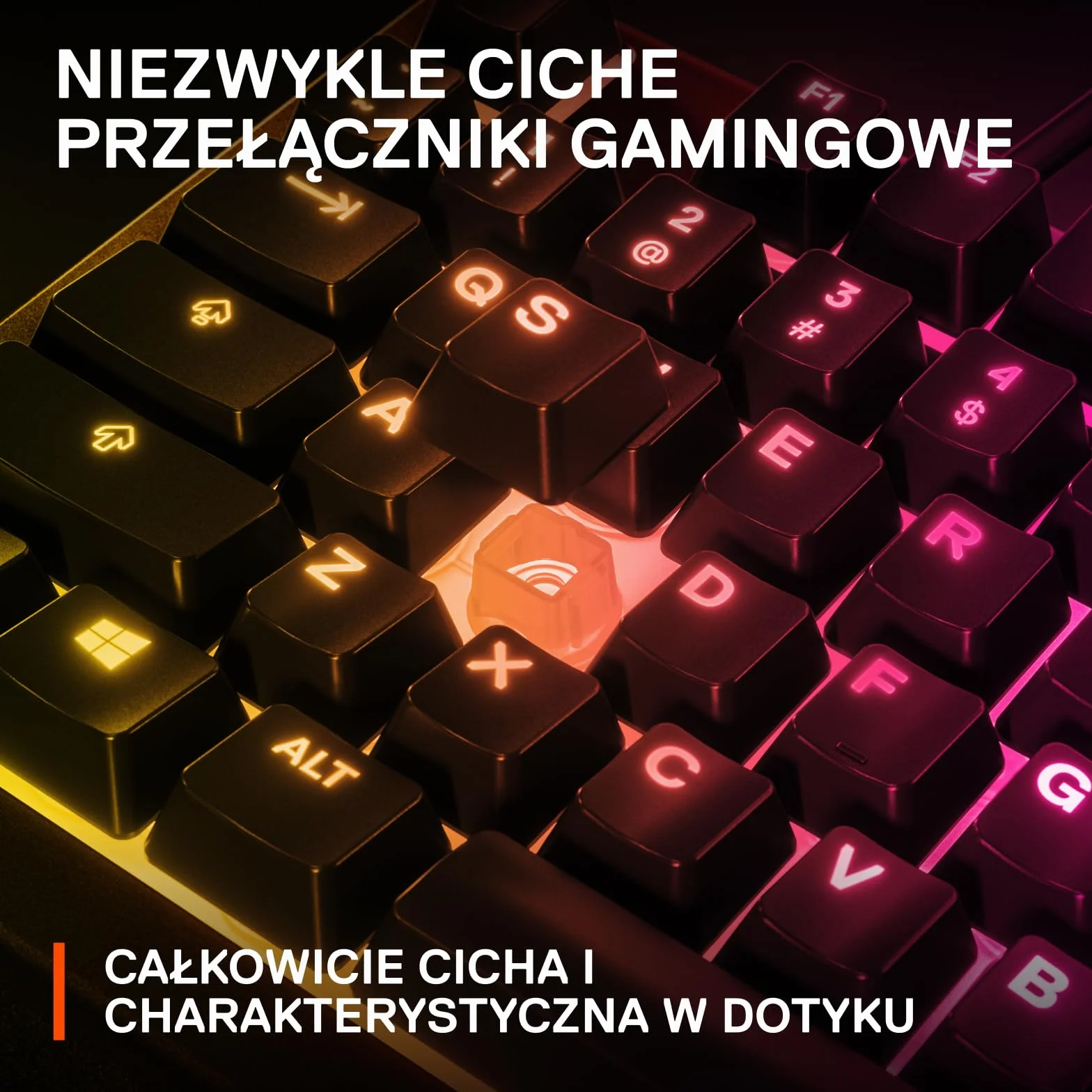 SteelSeries Apex 3 TKL - RGB Gaming Keyboard - Kompaktowa e-sportowa obudowa bez części numerycznej - 8-strefowe podświetlenie RGB - Amerykański układ QWERTY
