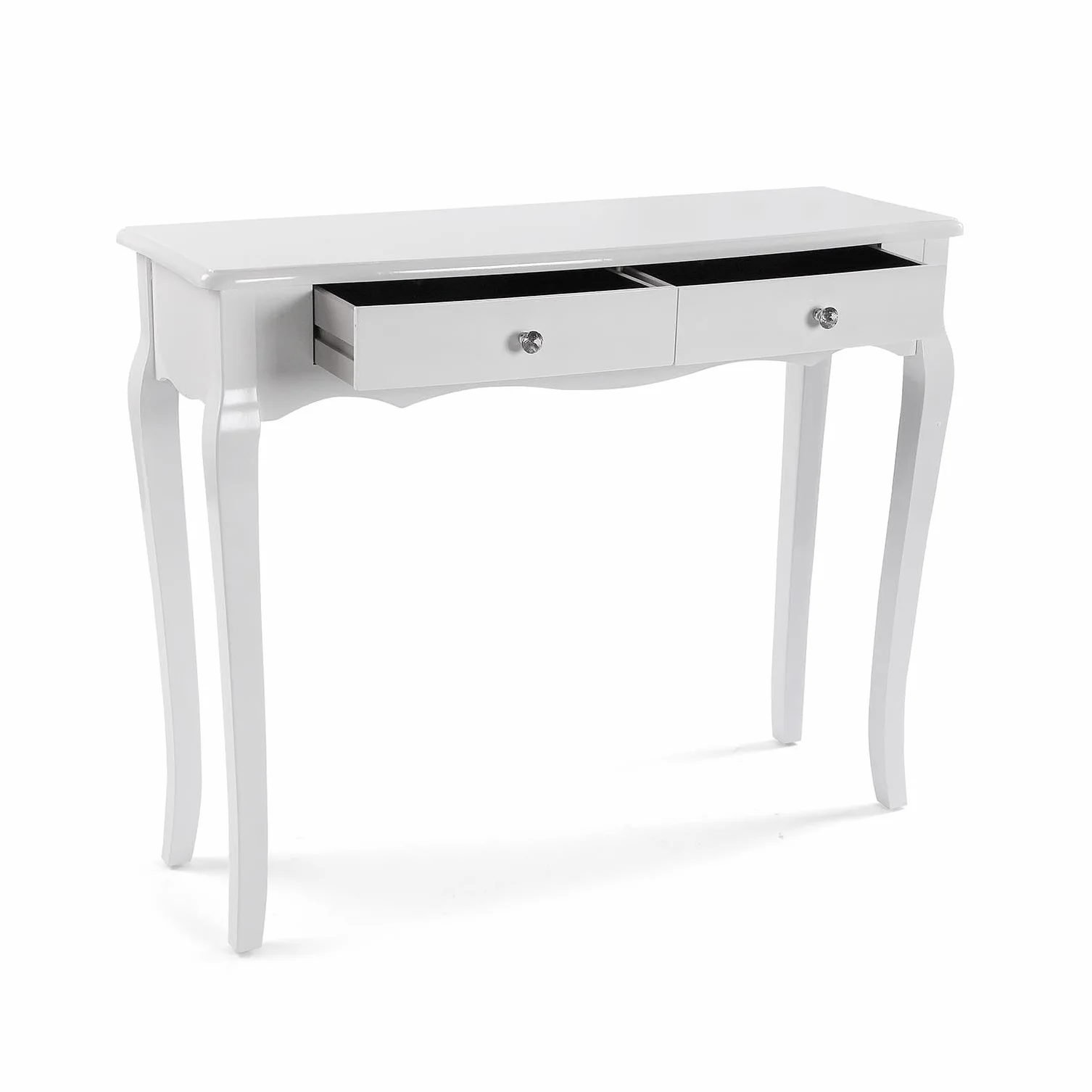 Stolik konsolowy Cagliari 80 x 100 x 35 cm lakierowane drewno biały