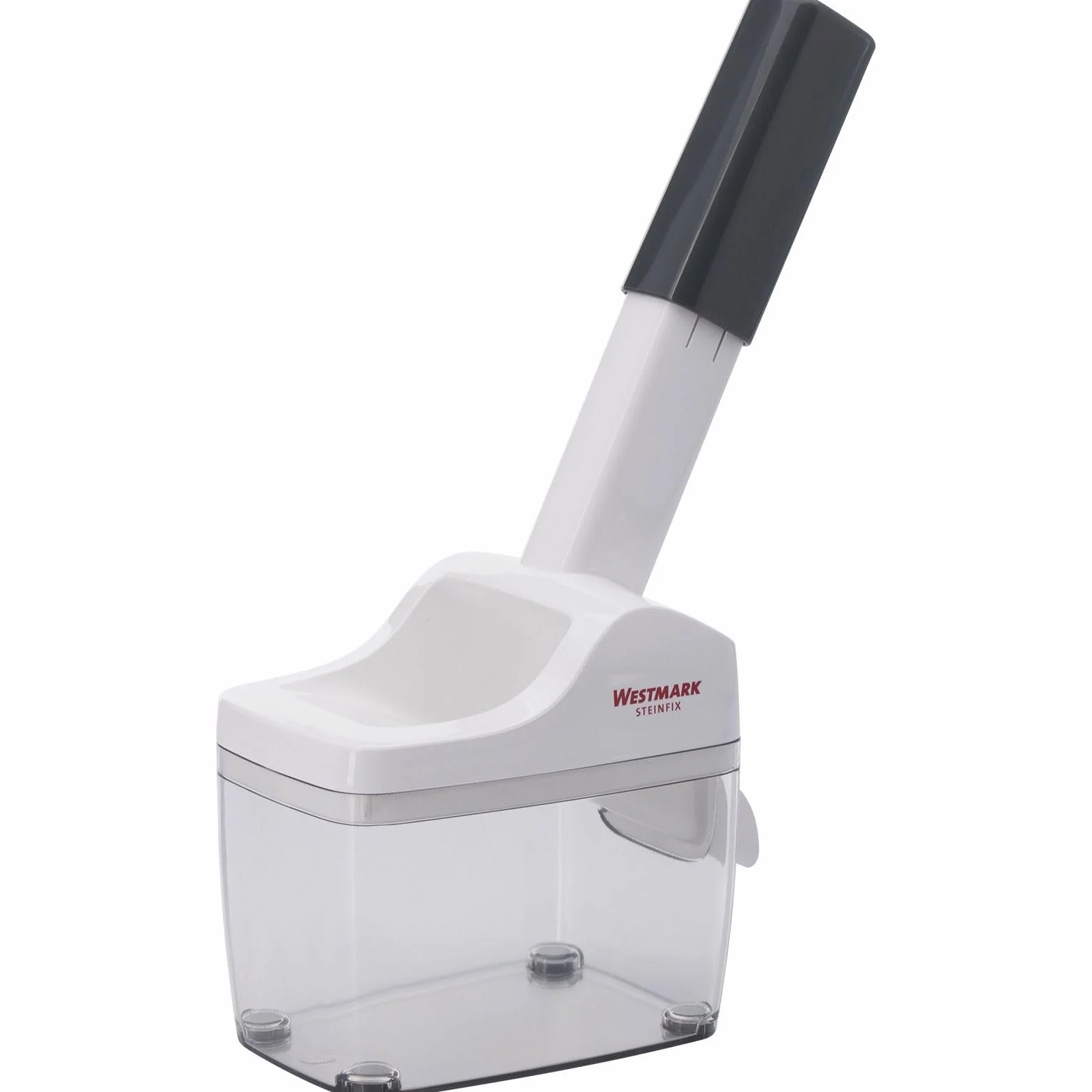 Westmark Drylownica do śliwek z pojemnikiem, Wysokość: 33,7 cm, Stal nierdzewna/tworzywo sztuczne, Steinfix, 40252260