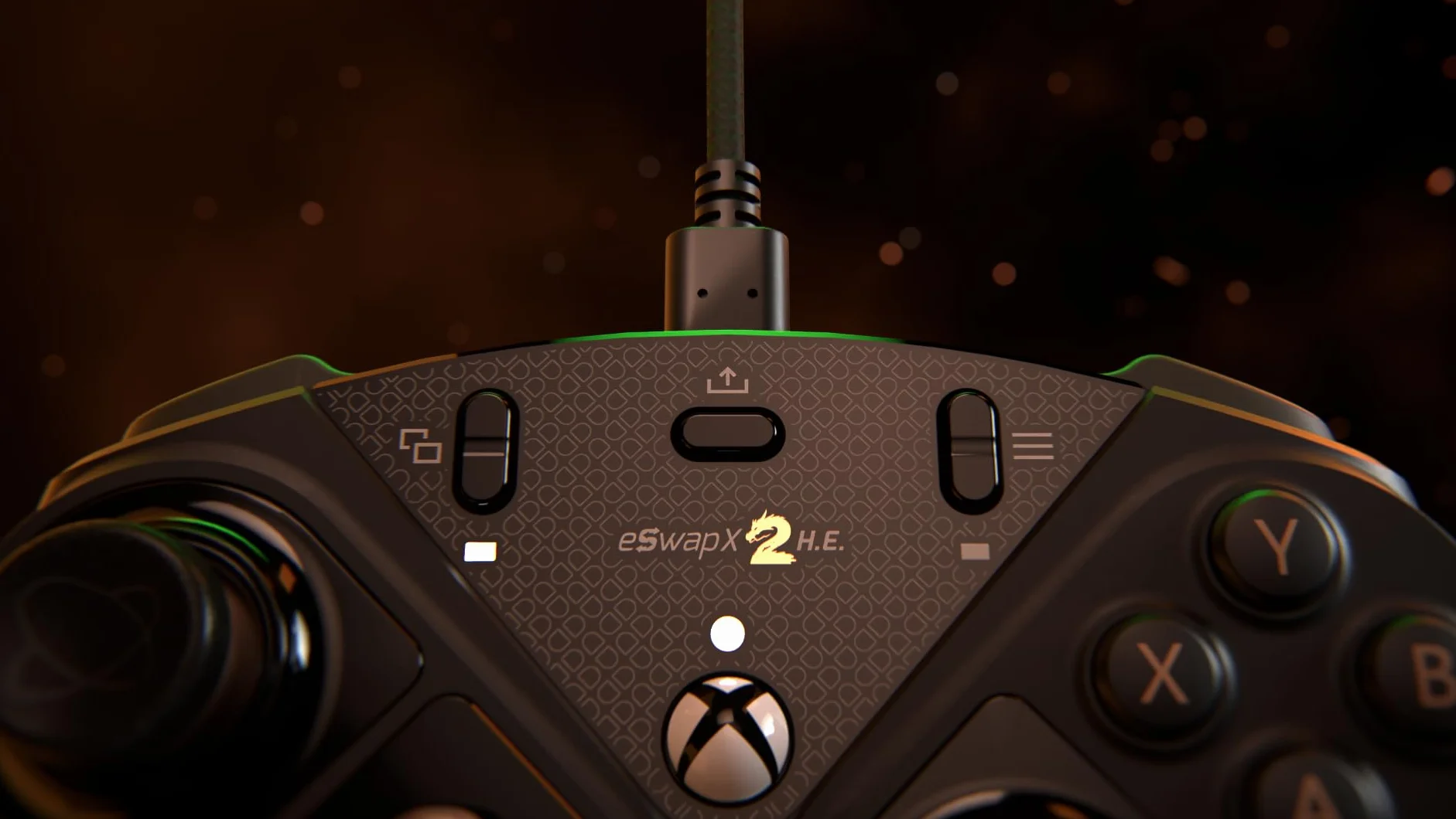 Thrustmaster ESWAP X2 H.E – Modułowy Gamepad do Gier E-sportowych z Zapobiegającymi Dryfowaniu Minidrążkami H.E.A.R.T. (Hall Effect) – Zgodny z Xbox Series X|S, Xbox One i PC