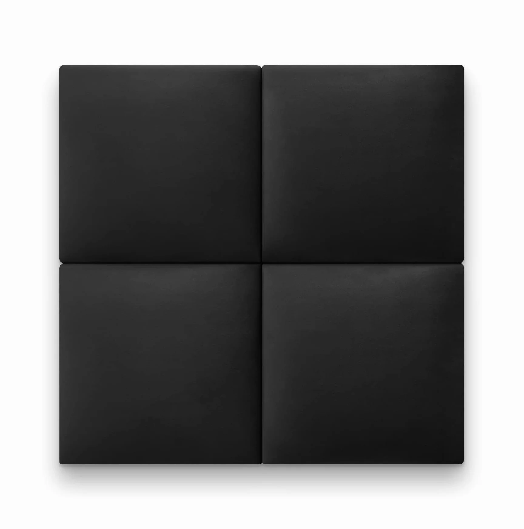 Panele ścienne 3D, tapicerowany zagłówek łóżka, bardzo łatwy samodzielny montaż, z weluru, 30 x 30 cm (czarny)