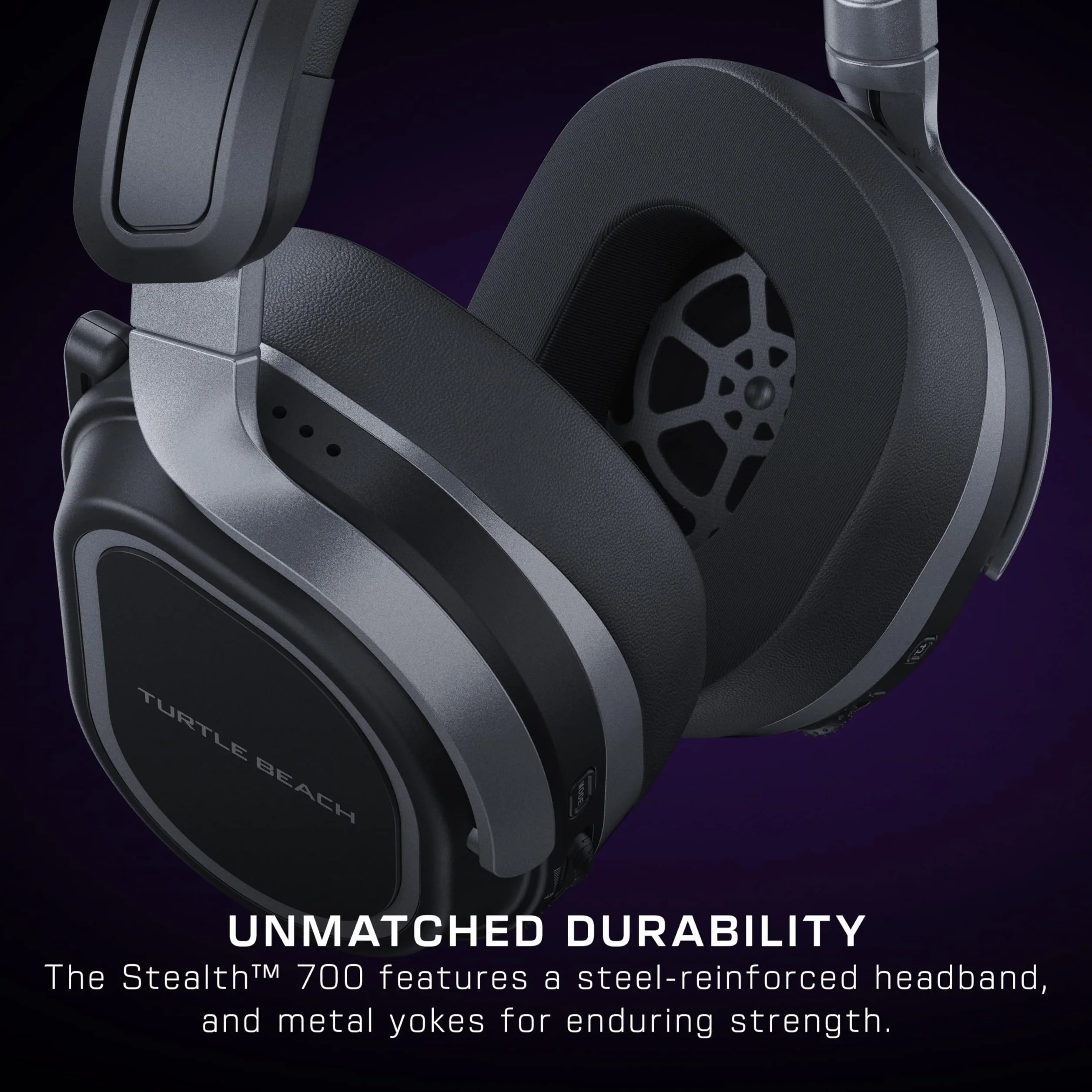 Turtle Beach Stealth 700 - Bezprzewodowe wieloplatformowe słuchawki gamingowe do PC, PS5, PS4 i urządzeń mobilnych - Czarny