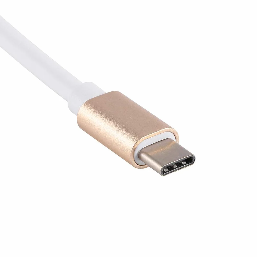 VBESTLIFE USB 3.1 typu C przełączany na adapter wieloportowy VGA dla nowego Macbooka 12 cali (srebrny)