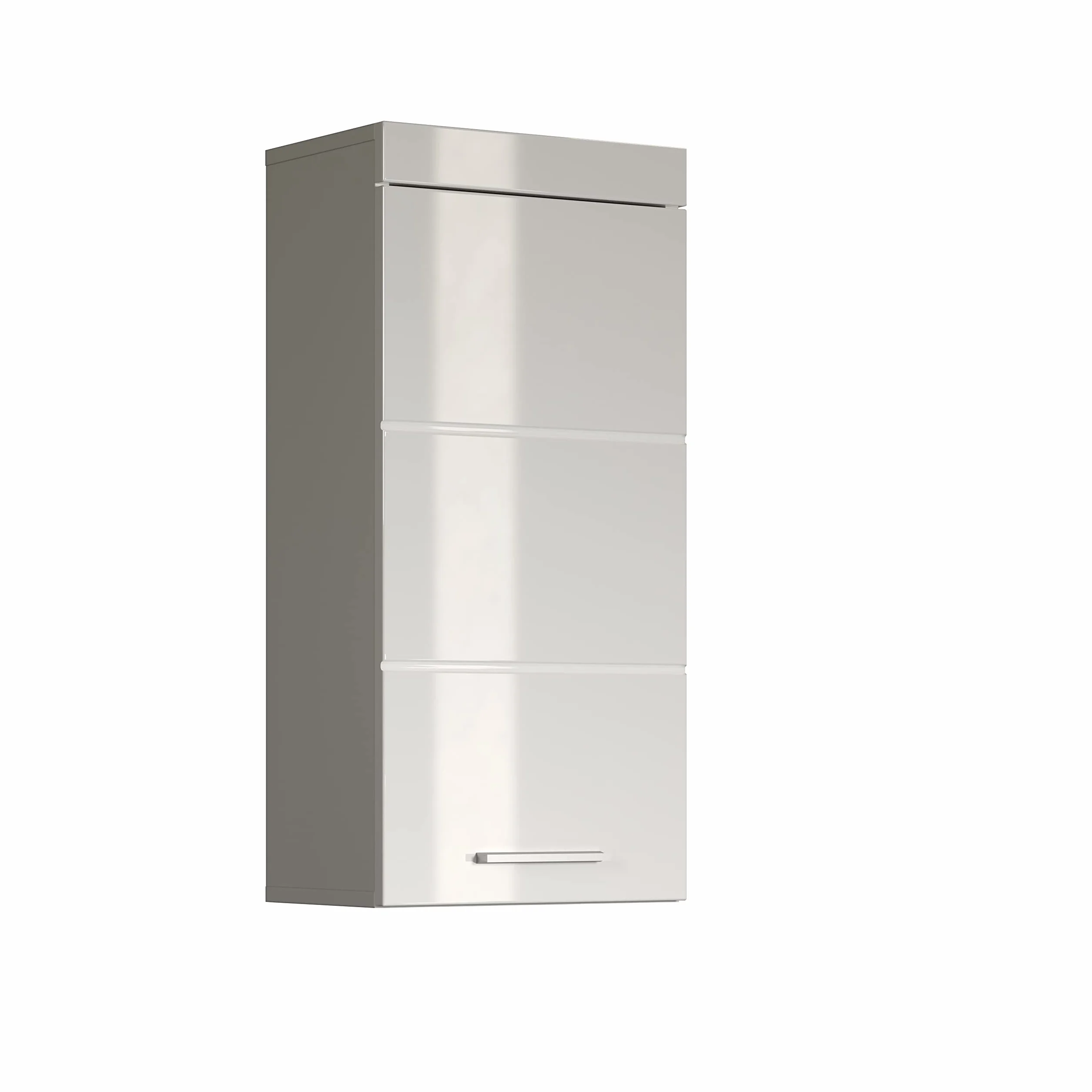 Trendteam Smart Living Szafka wisząca Amanda 37x77x23 cm biały wysoki połysk