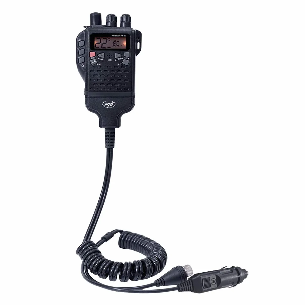 PNI Pakiet radio CB Escort HP 62 i antena Extra 48 z magnesem, ASQ, wzmocnienie HF