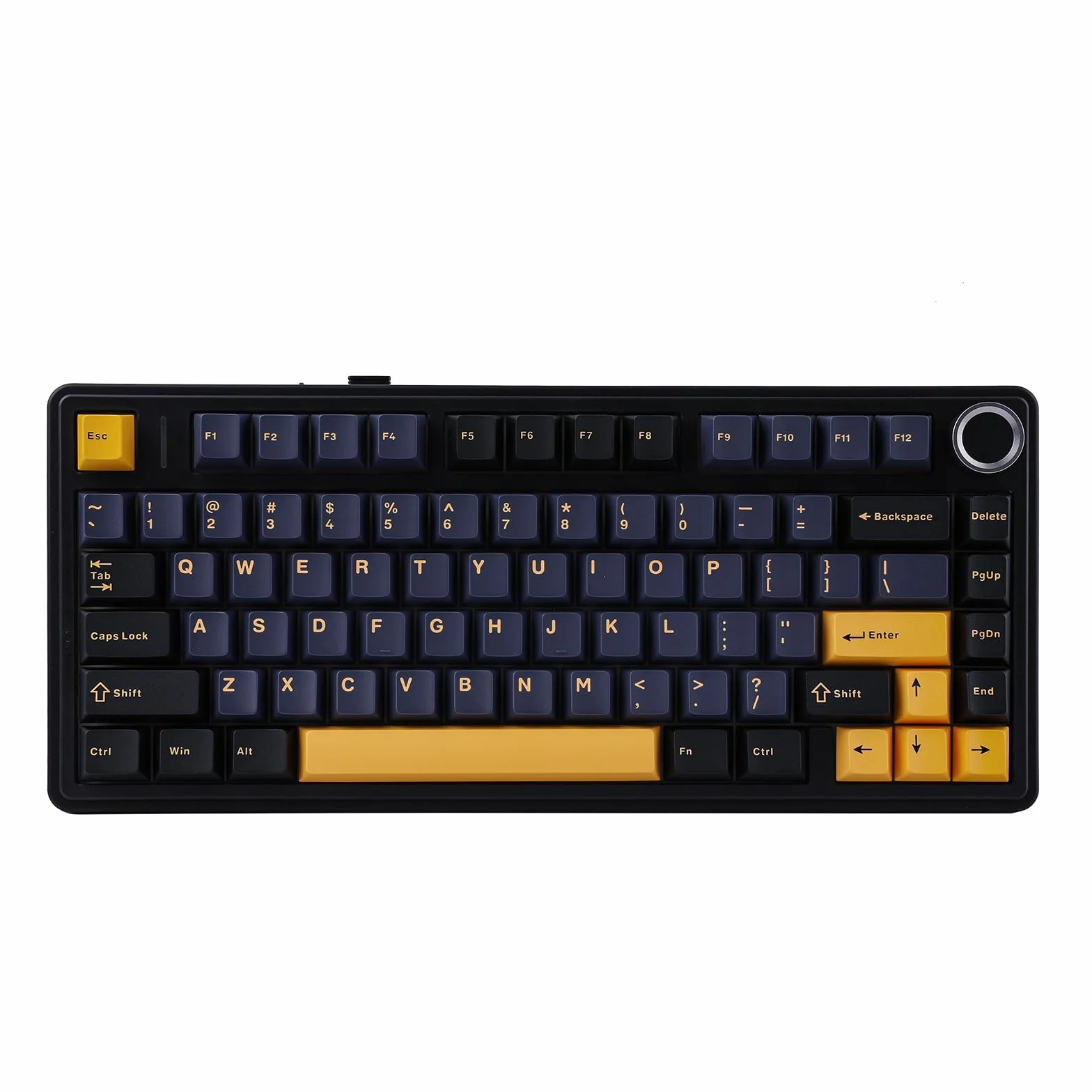 EPOMAKER x Aula F75 Klawiatura mechaniczna Gasket 75% bezprzewodowa Bluetooth USB-C RGB NKRO czarna Ice Vein Switch