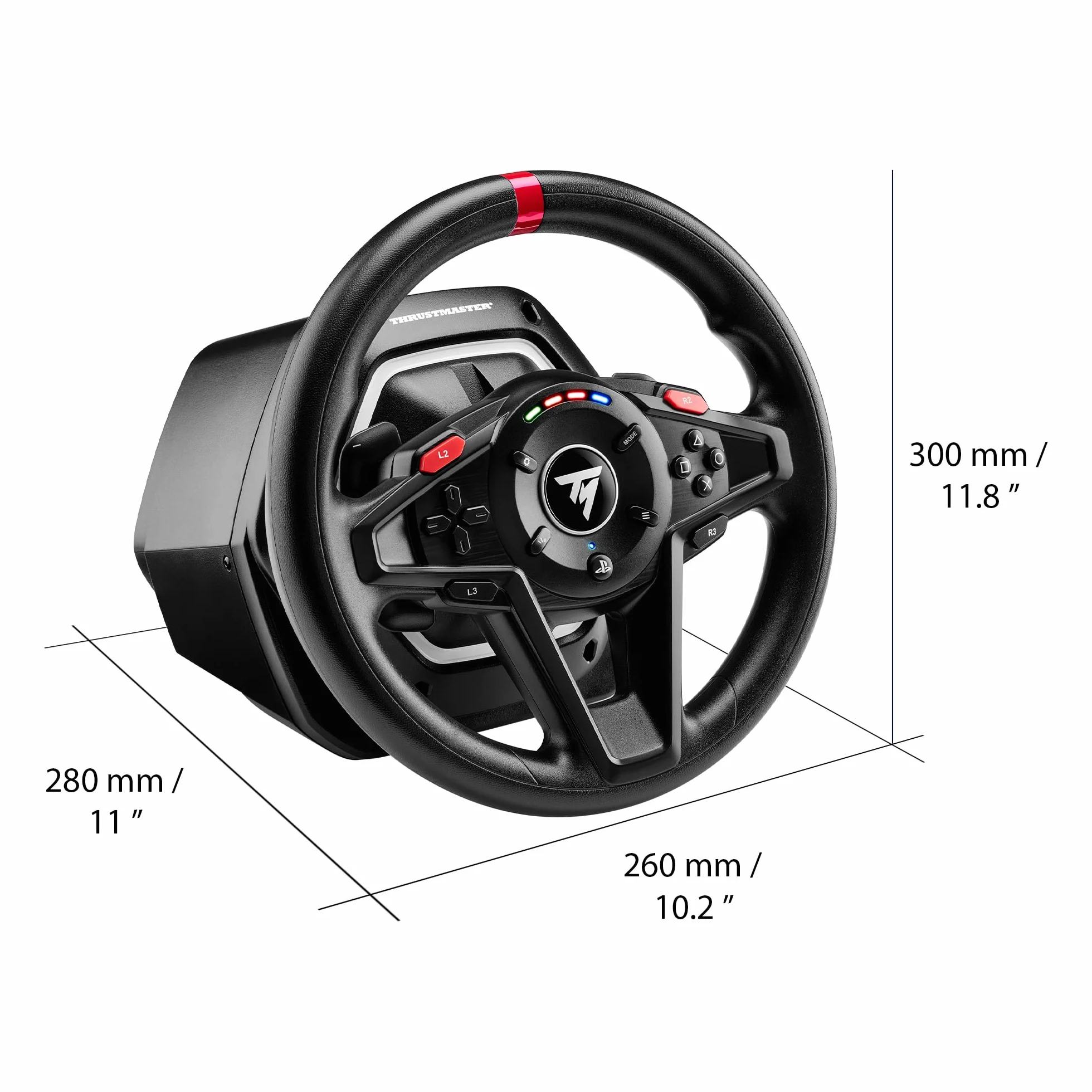 Thrustmaster T128, kierownica wyścigowa z siłowym sprzężeniem zwrotnym i pedałami magnetycznymi, PlayStation 5, PlayStation 4, PC
