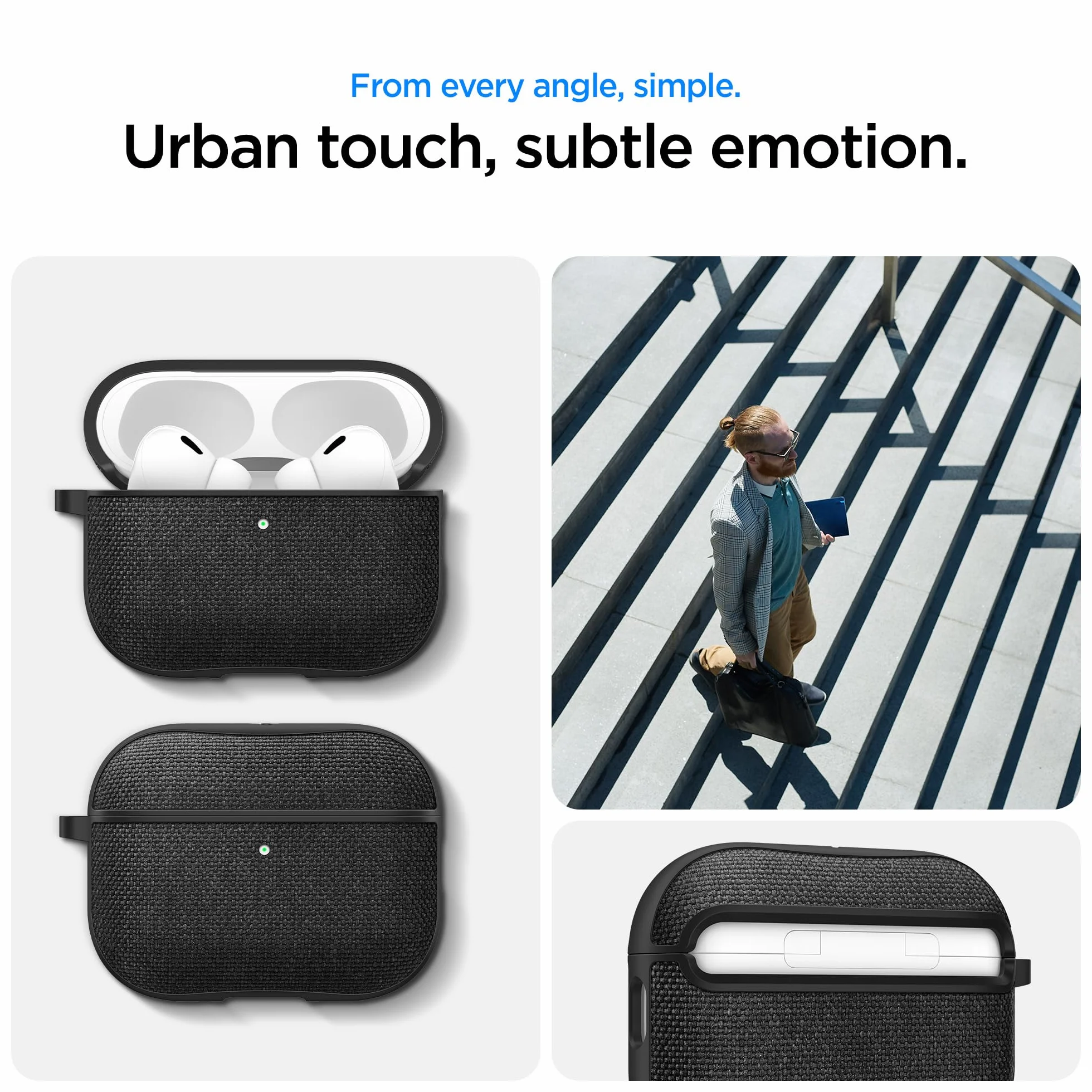 Spigen Urban Fit etui kompatybilne z Airpods Pro 3 (2025) - czarne