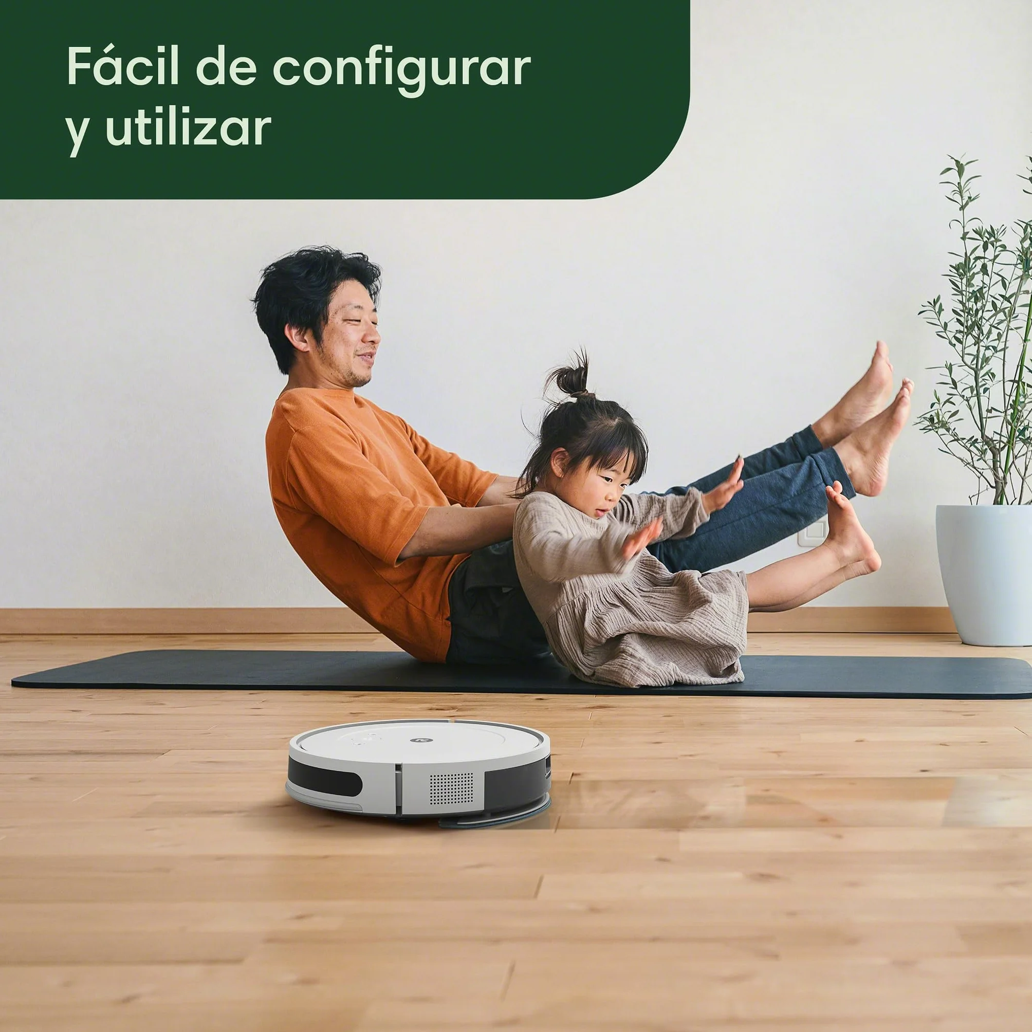 iRobot Roomba Combo Essential robot odkurzająco-mopujący (Y0112), wydajne odkurzanie i mopowanie, 4-stopniowy system sprzątania, trzy poziomy ssania, sprzątanie punktowe, aplikacja