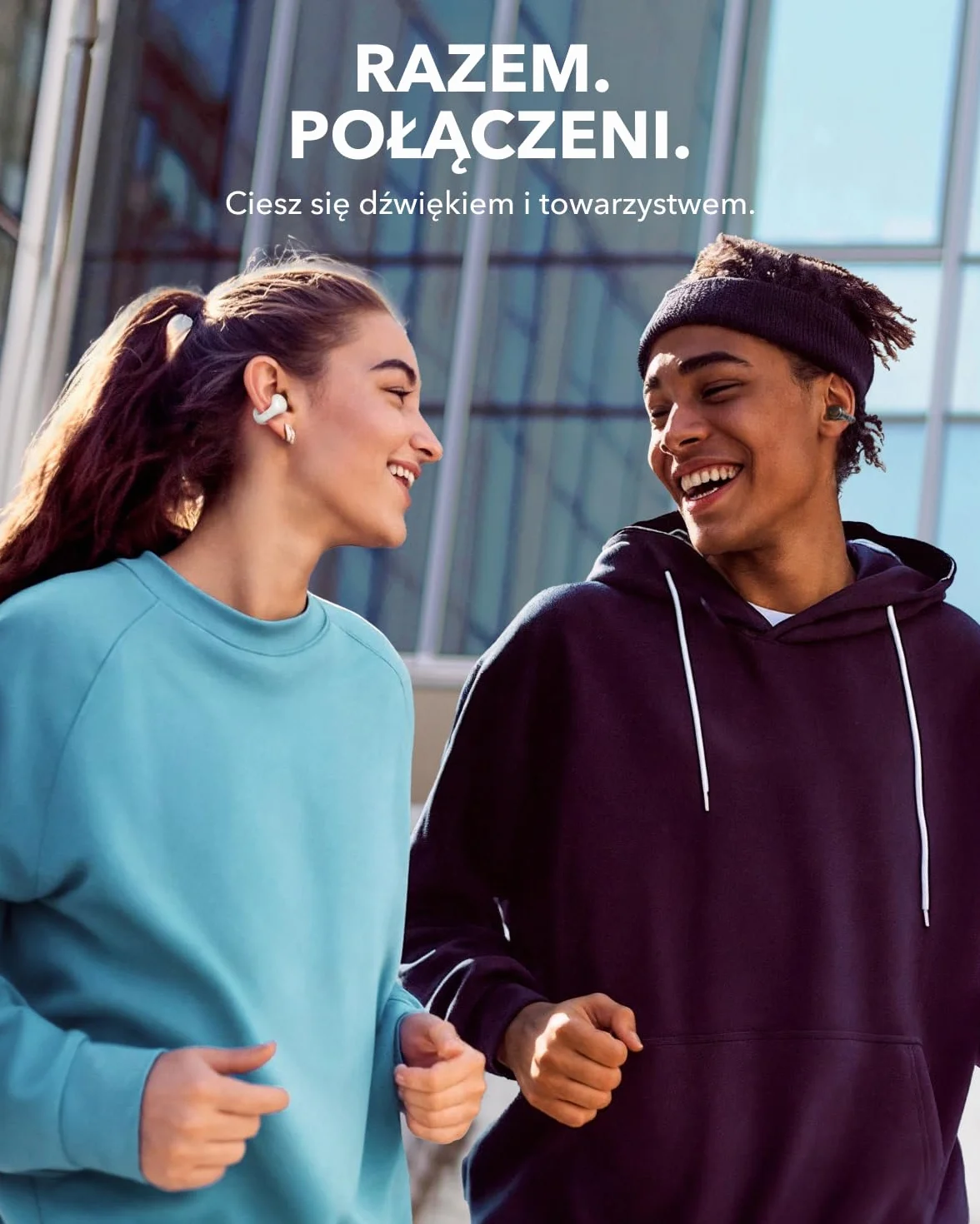 soundcore C30i firmy Anker,wkładki douszne z otwartym uchem,słuchawki z klipsem,lekki komfort, stabilne dopasowanie, twarda konstrukcja, dołączane nauszniki, odtwarzanie 30 godzin (biały)