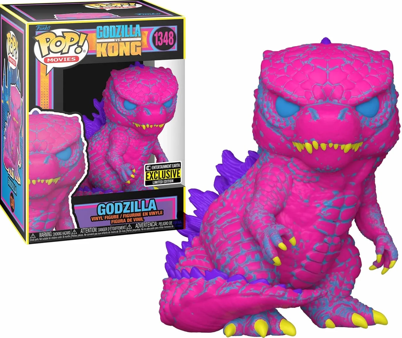 Funko Pop Movies: Godzilla v Kong - Godzilla (BLKLT) 4-calowa Figurka Akcji Kolekcjonalna