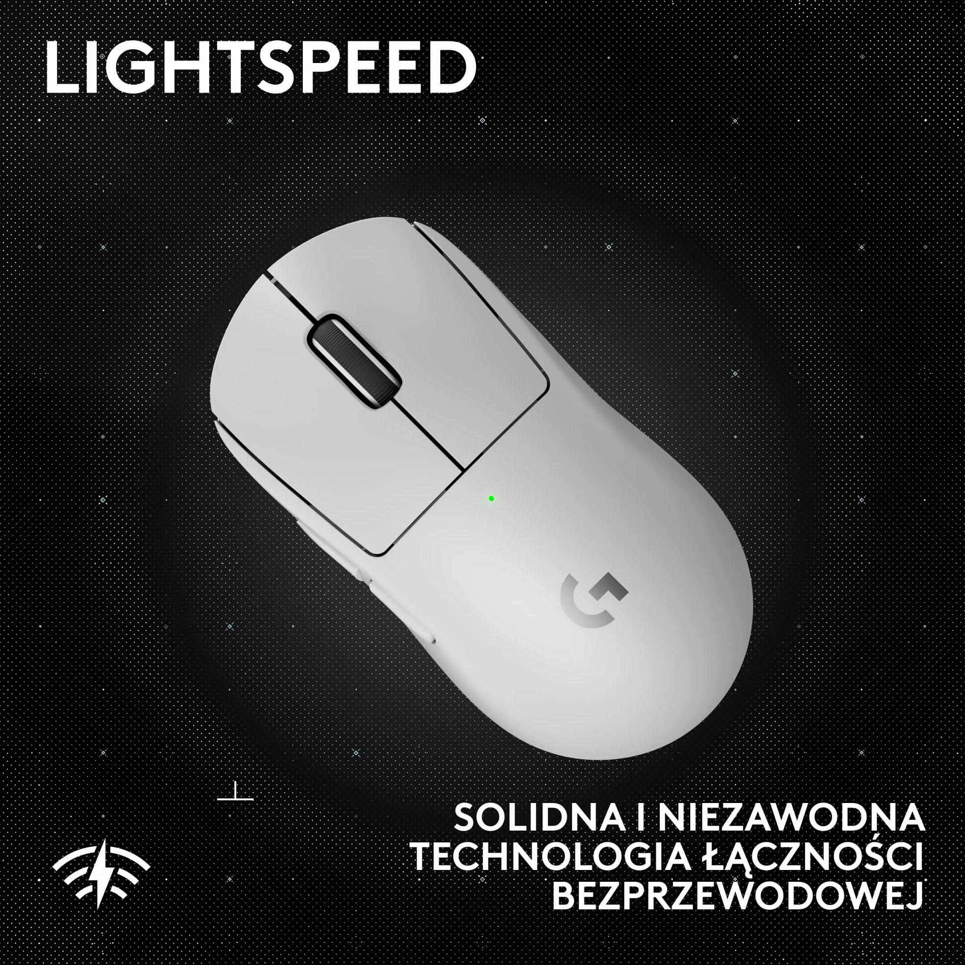 Logitech G PRO X SUPERLIGHT 2 SE Bezprzewodowa mysz do gier, 60g, 5 programowalnymi przyciskami, czujnikiem 44 tys. DPI, 888+ IPS, częstotliwością raportowania 1 kHz, ładowanie USB-C, PC/Mac- Biały