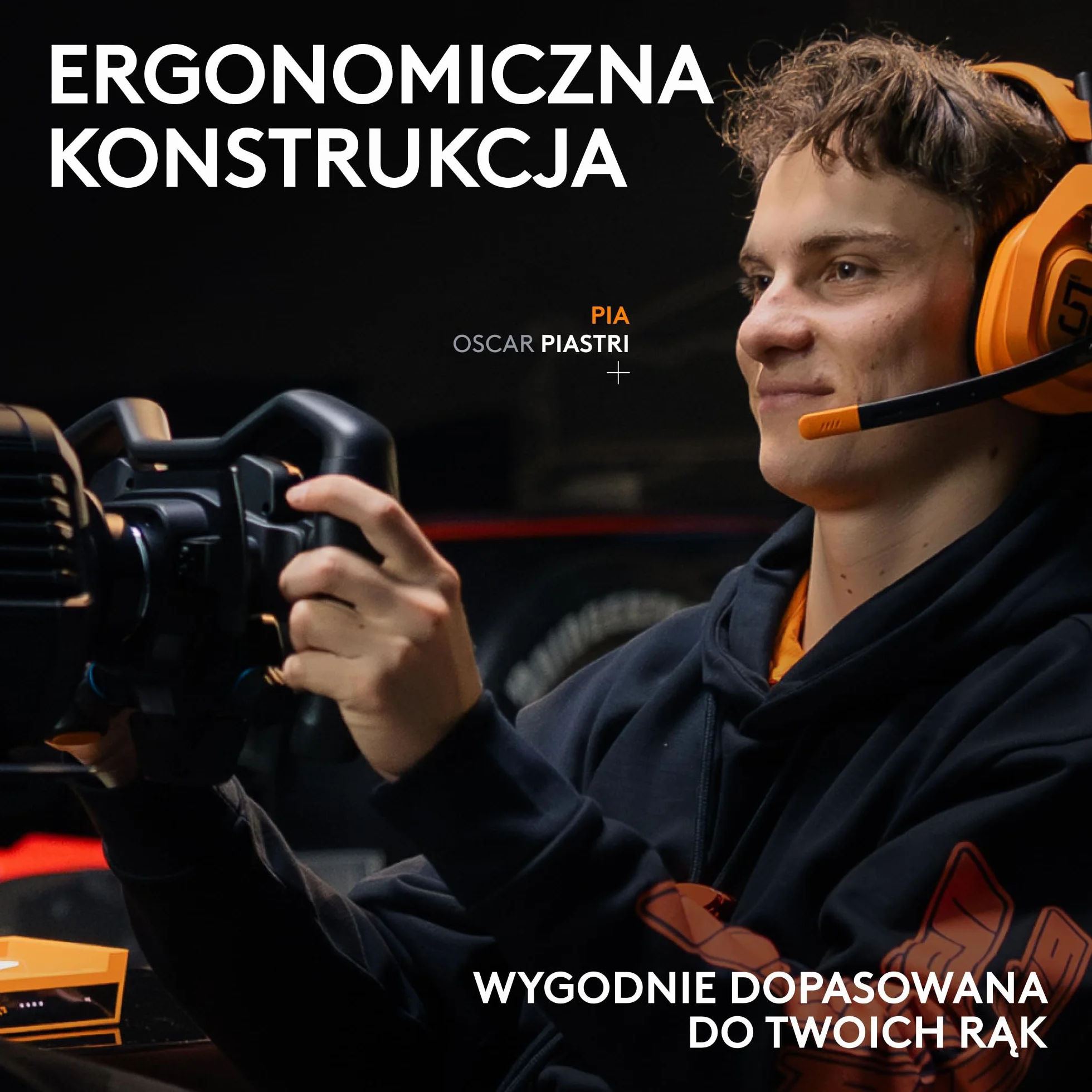 Logitech G RS Formula Wheel McLaren Racing Edition – kierownica sim racing do PC, Xbox, PlayStation