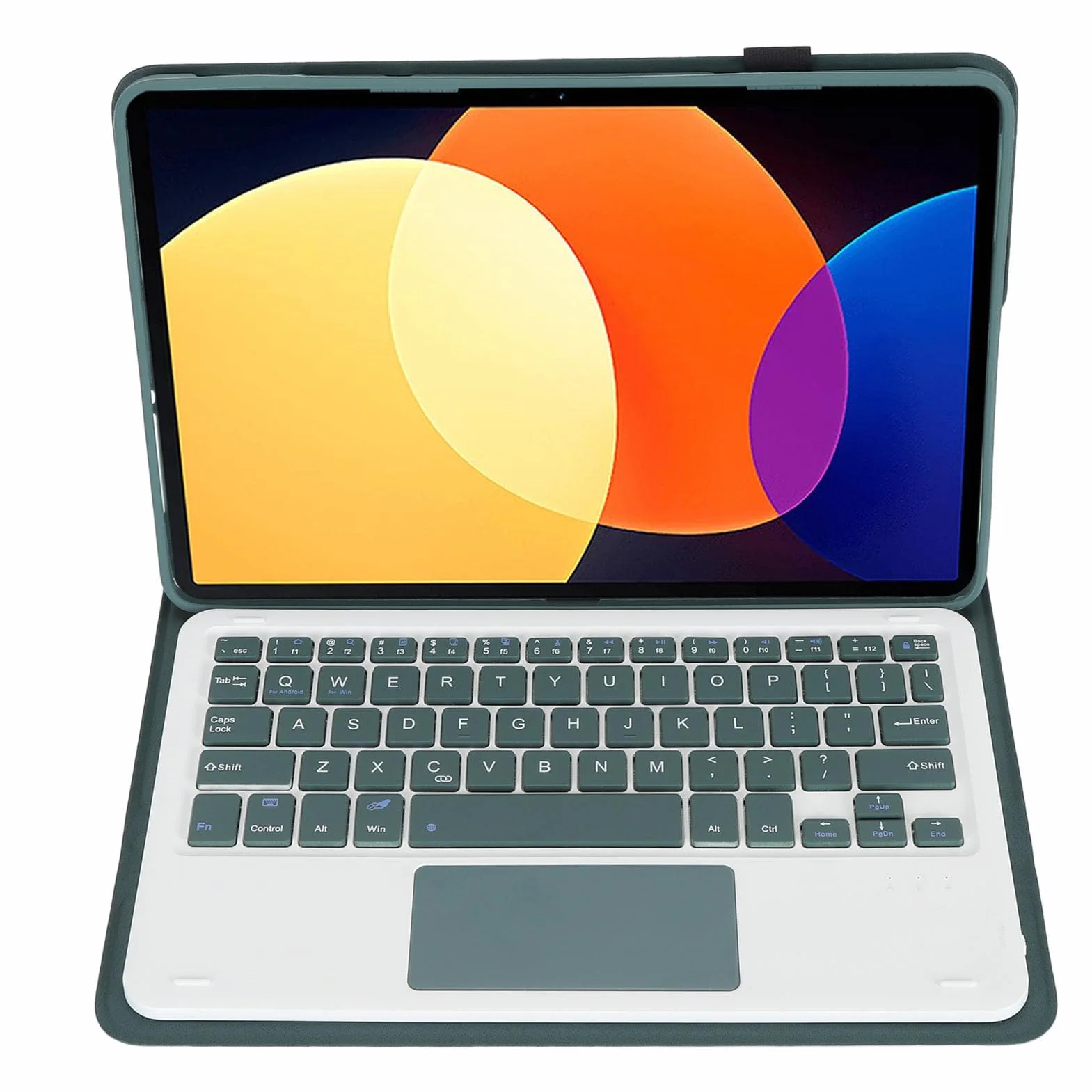 dla Mi Pad 5 i 5 Pro Etui z klawiaturą 11 Cali, Zdejmowana Bezprzewodowa Osłona Ochronna na klawiaturę Smukła, Lekka Klawiatura Magnetyczna BT dla Mi Pad 5 i 5 Pro (ciemnozielony)