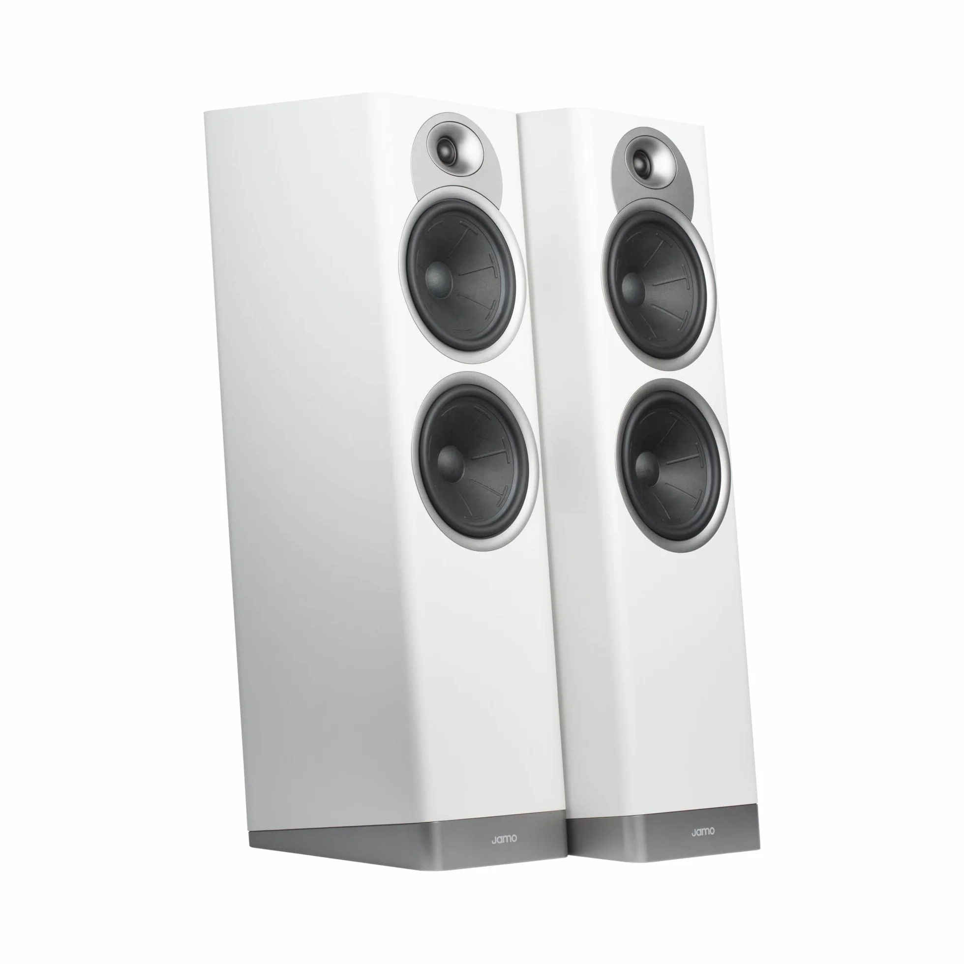 Jamo S7-27FA Pair of Floor SPEAKERS DOLBY ATMOS Grey Cloud Para głośników podłogowych z 17 cm głośnikami niskotonowymi i dźwiękiem Dolby Atmos szary
