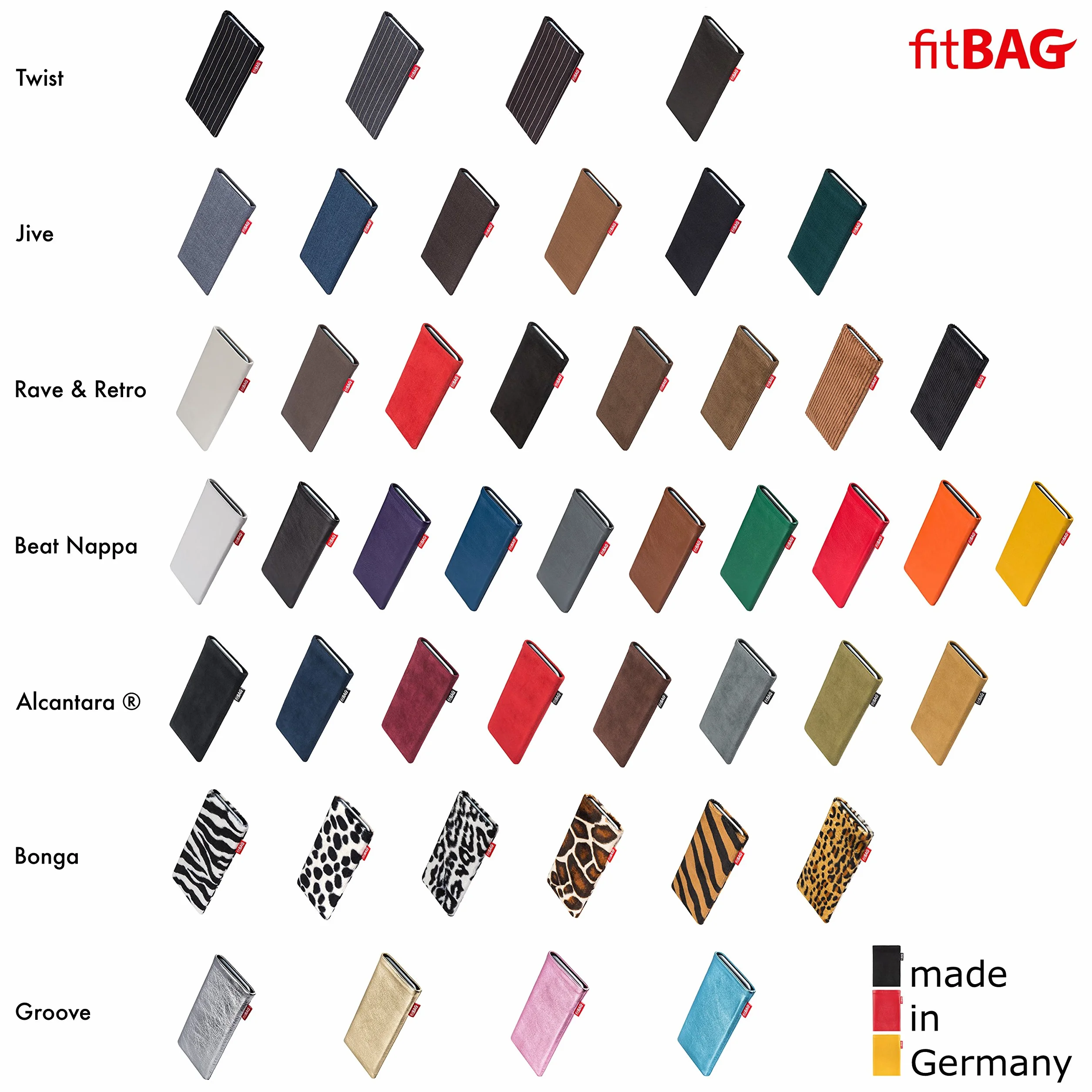 fitBAG Beat Cognac pokrowiec na telefon komórkowy do Onyx Boox Palma 2 pokrowiec z prawdziwej skóry Nappa z wyściółką z mikrofibry | Etui z funkcją czyszczenia | Made in Germany