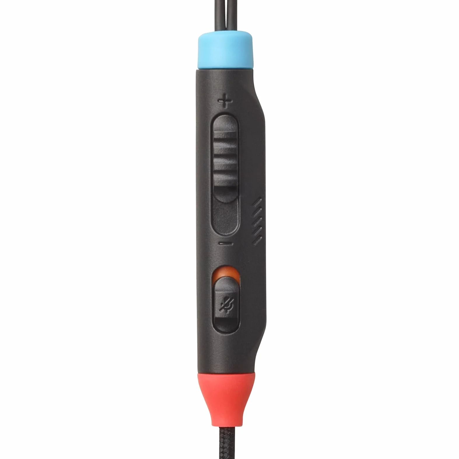 JBL Quantum 50 N Słuchawki Przewodowe Douszne do Gier z Mikrofonem z Funkcją Wyciszenia, USB C i Dźwiękiem JBL QuantumSURROUND, Kompatybilne z Wieloma Platformami, Niebiesko-czerwone