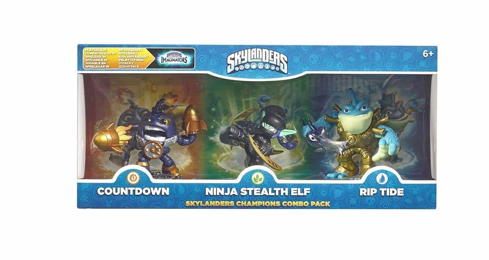 Skylanders Imaginators - Champions Combo Pack (odliczanie, Stealth Elf, Rip Tide)